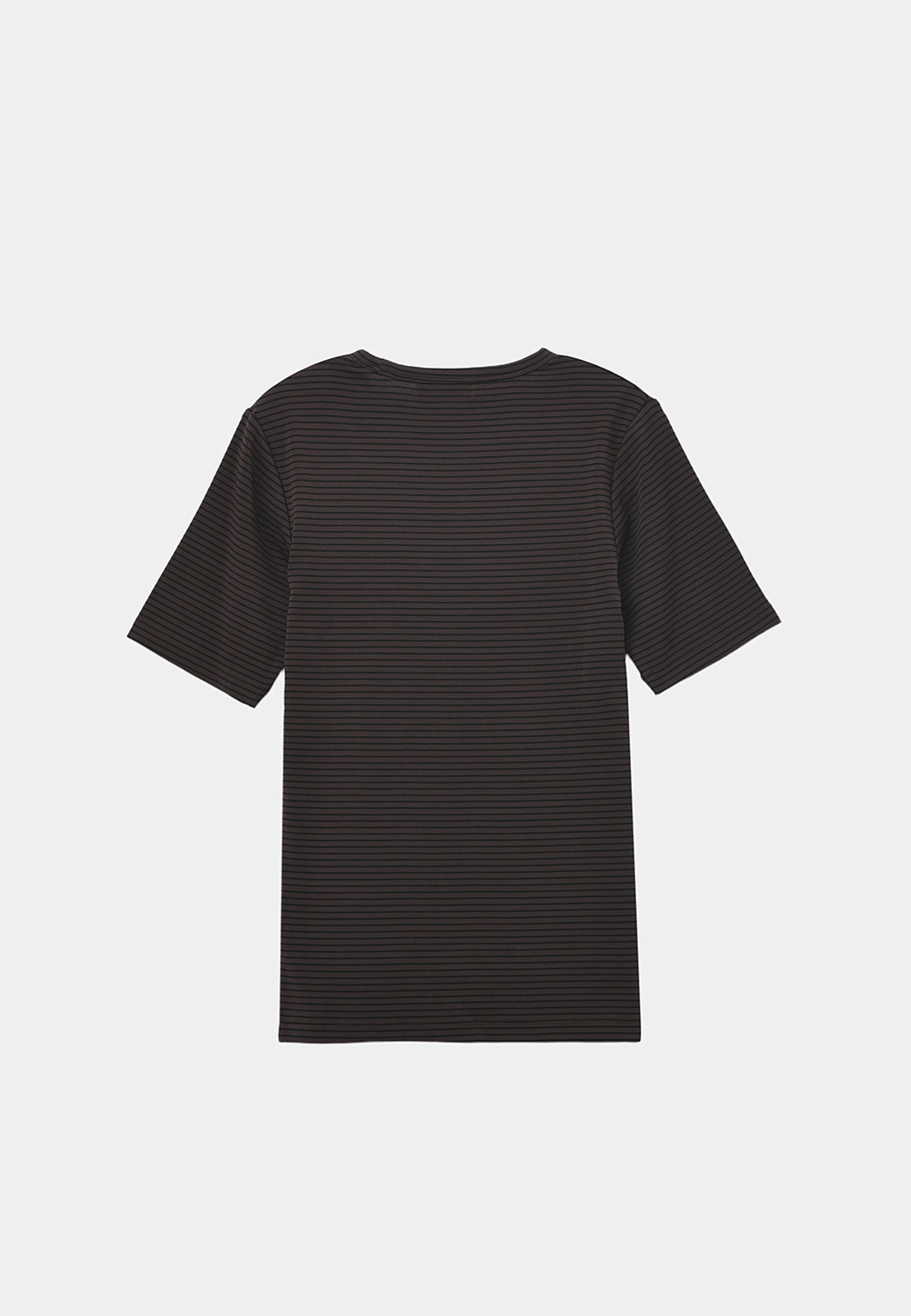T-shirt i lyocell SIKA, från Carin Wester, i färgen Brown Stripe. Klicka för att öppna bilden i stort format