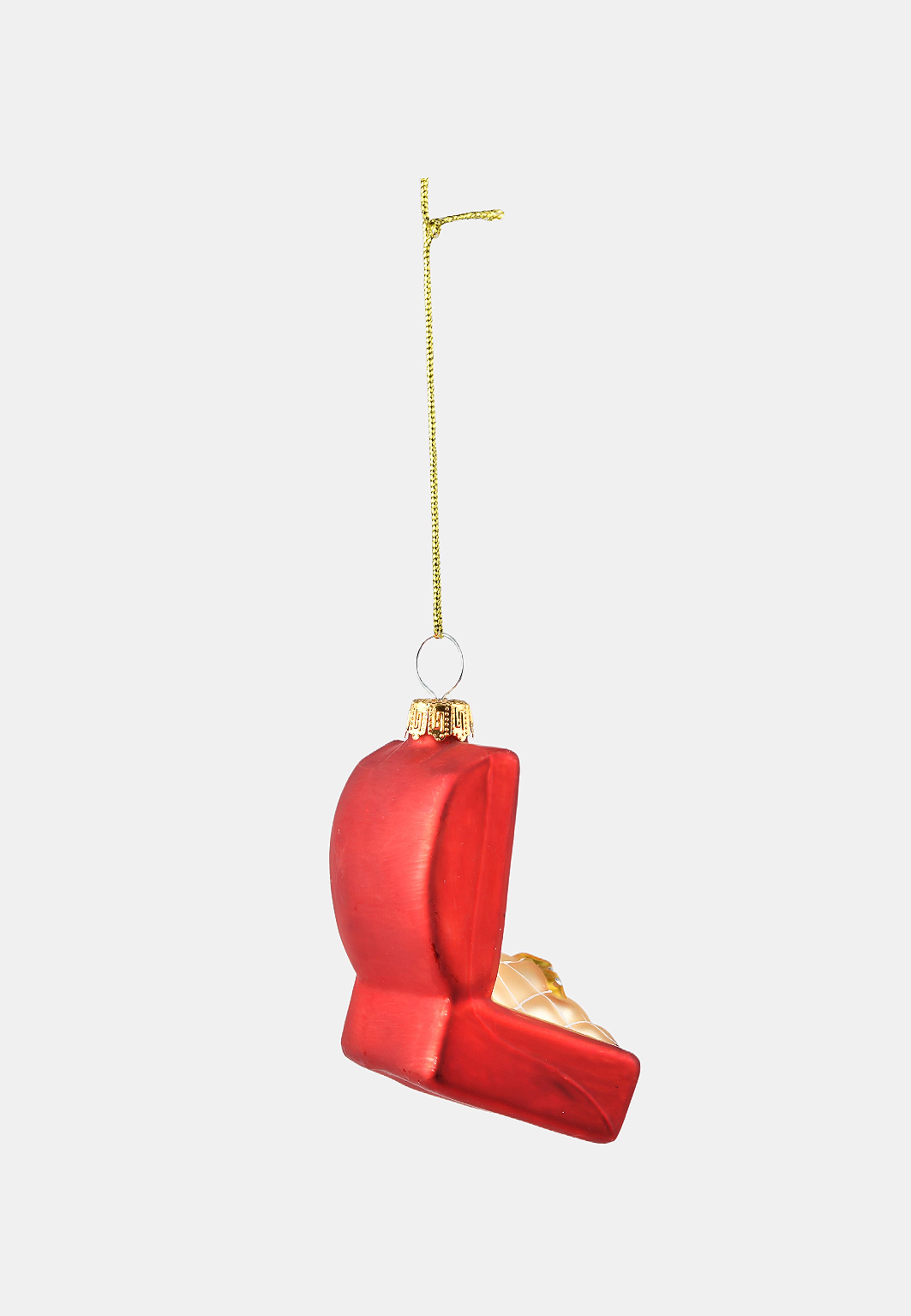 Julgranshänge i glas DIAMANTRING, från Åhléns Home, i färgen Red/Gold. Klicka för att öppna bilden i stort format