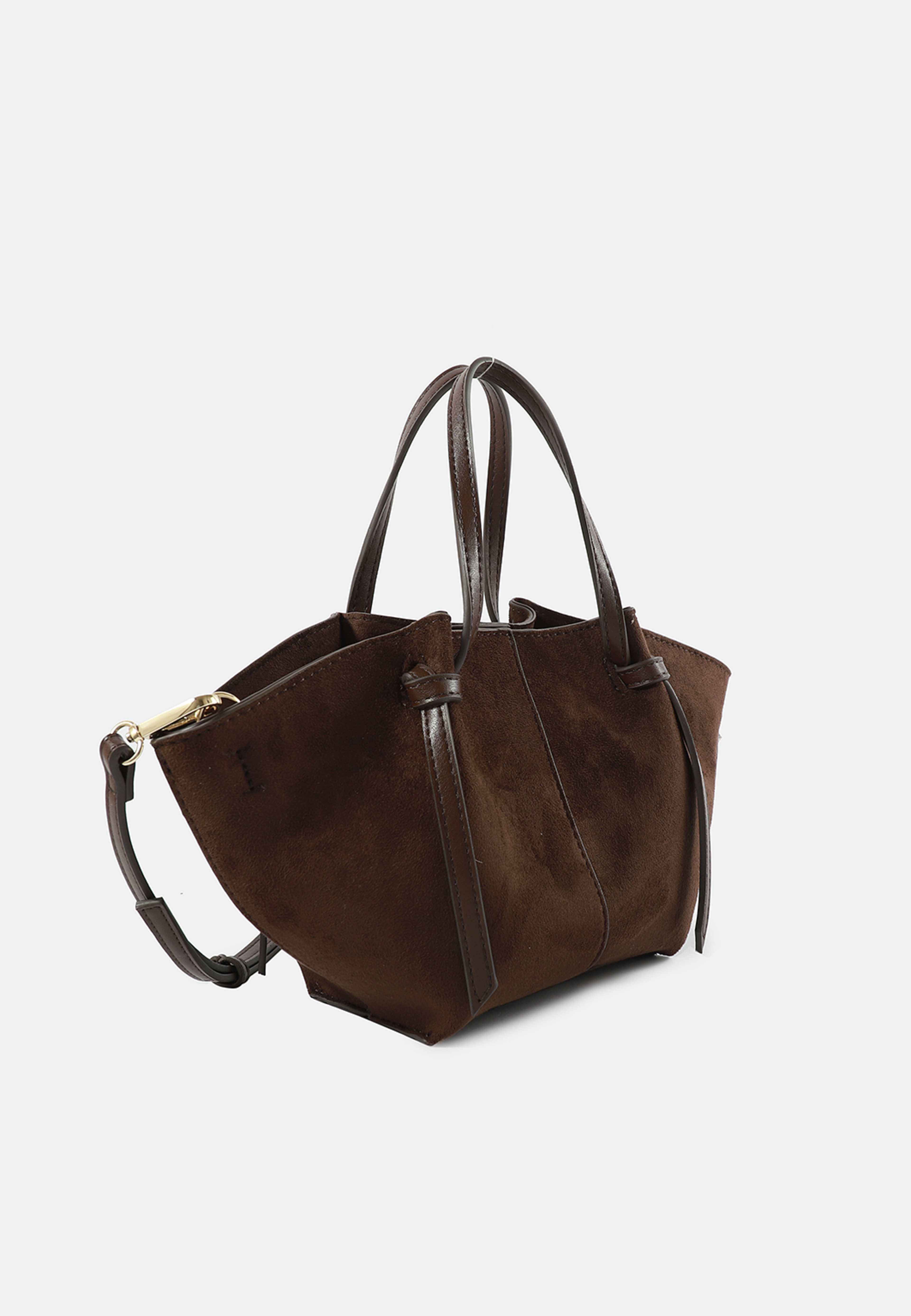 Crossbody SOPHIE, från Carin Wester, i färgen Dk Brown Suede. Klicka för att öppna bilden i stort format
