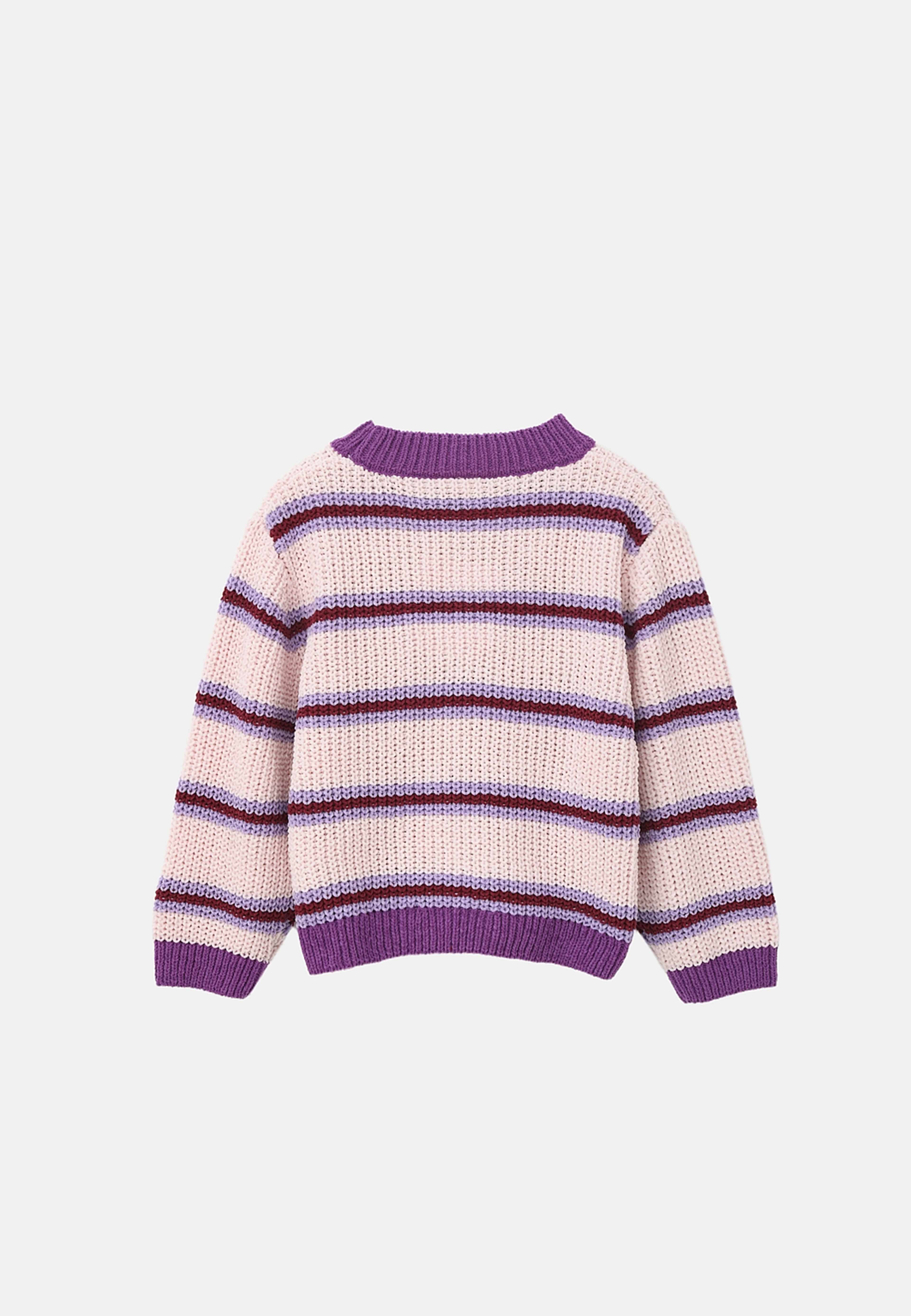 Stickad tröja i chenille BIBBI, från RIKIKI, i färgen Purple. Klicka för att öppna bilden i stort format