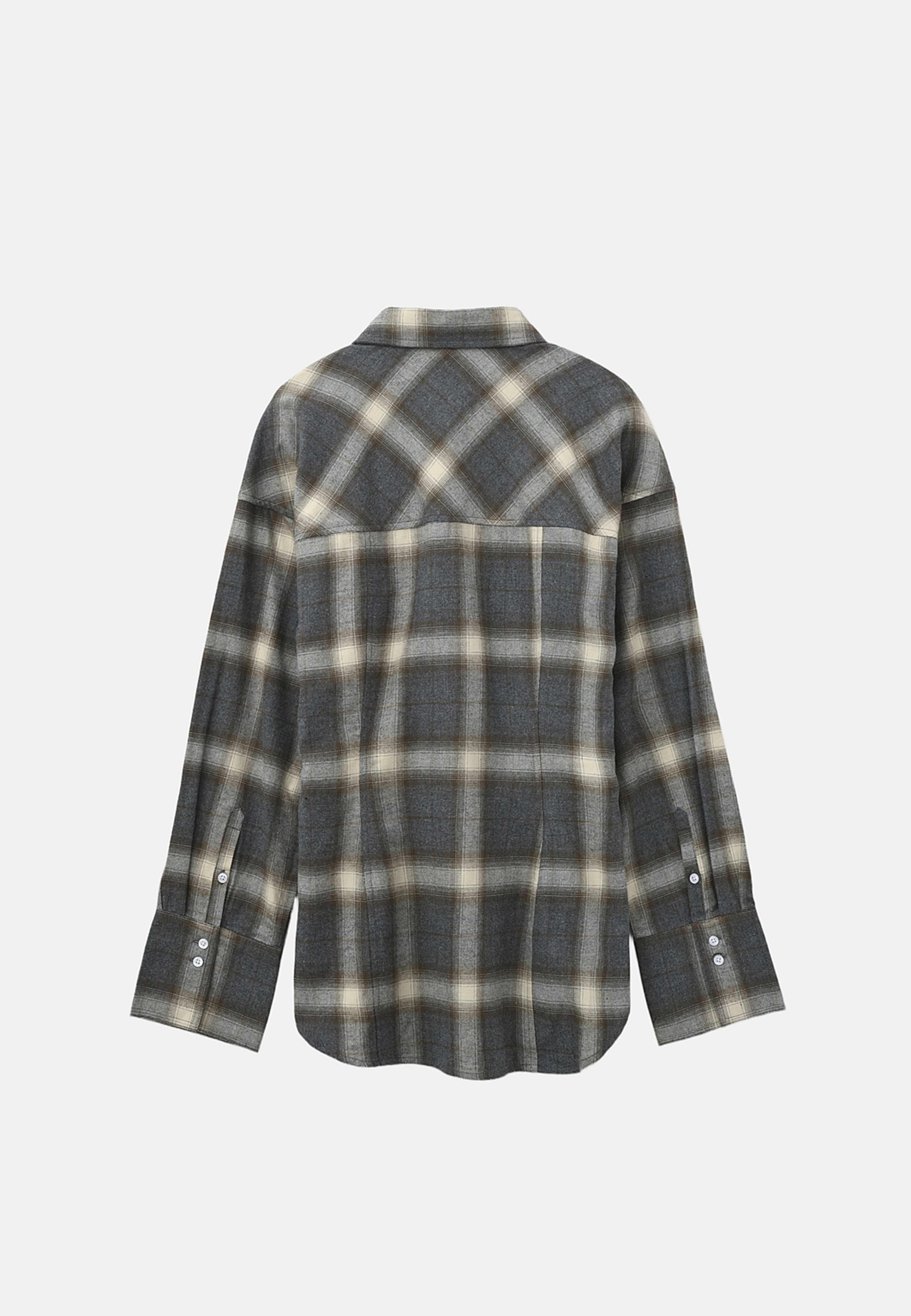 Skjorta MATINE, från Wera, i färgen Grey Check. Klicka för att öppna bilden i stort format