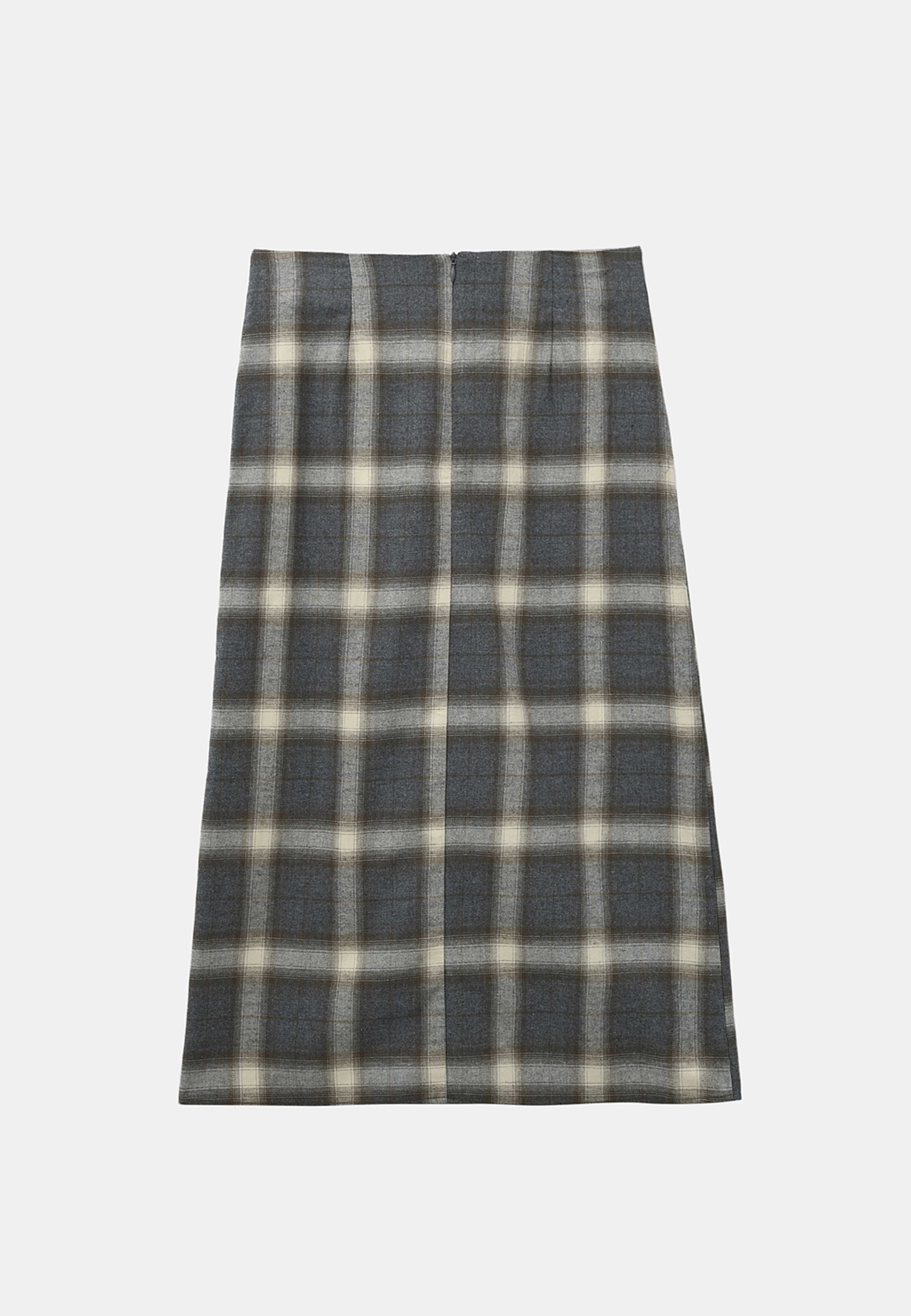 Kjol AOSTA, från Wera, i färgen Grey Check. Klicka för att öppna bilden i stort format