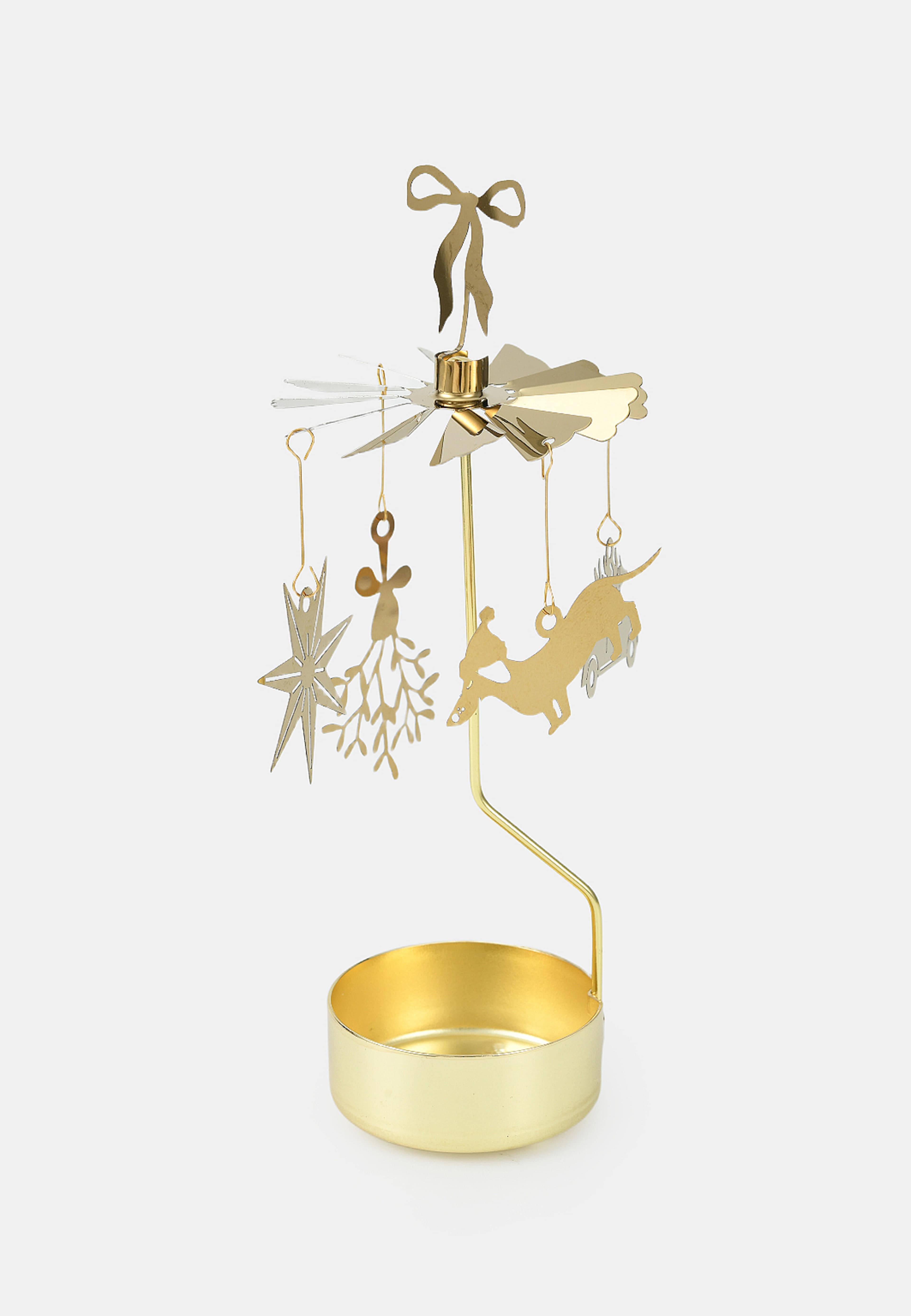 Ljusstake änglaspel, från Åhléns Home, i färgen Gold. Klicka för att öppna bilden i stort format