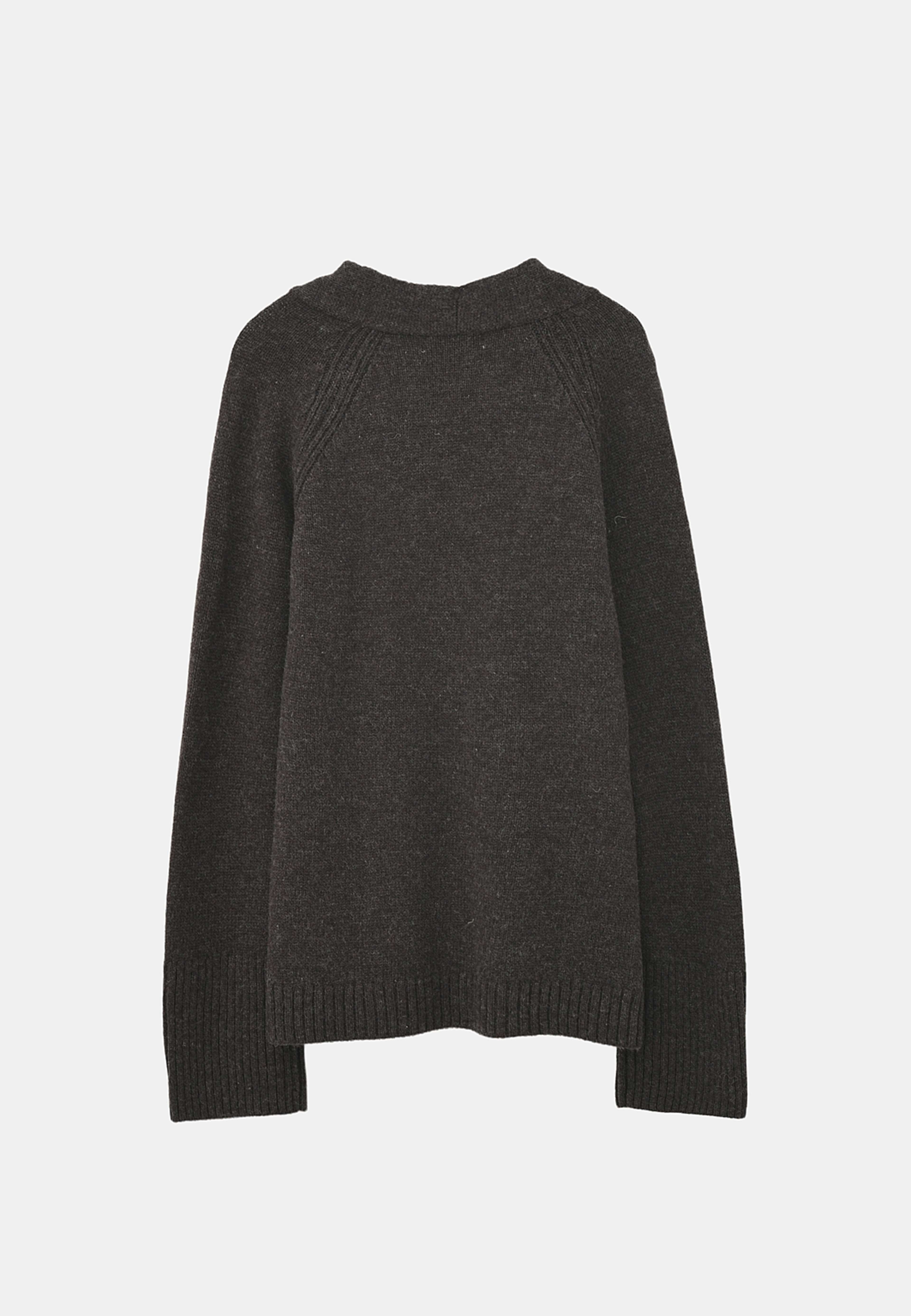 Cardigan i ull SOPHIE, från Wera, i färgen Brown. Klicka för att öppna bilden i stort format