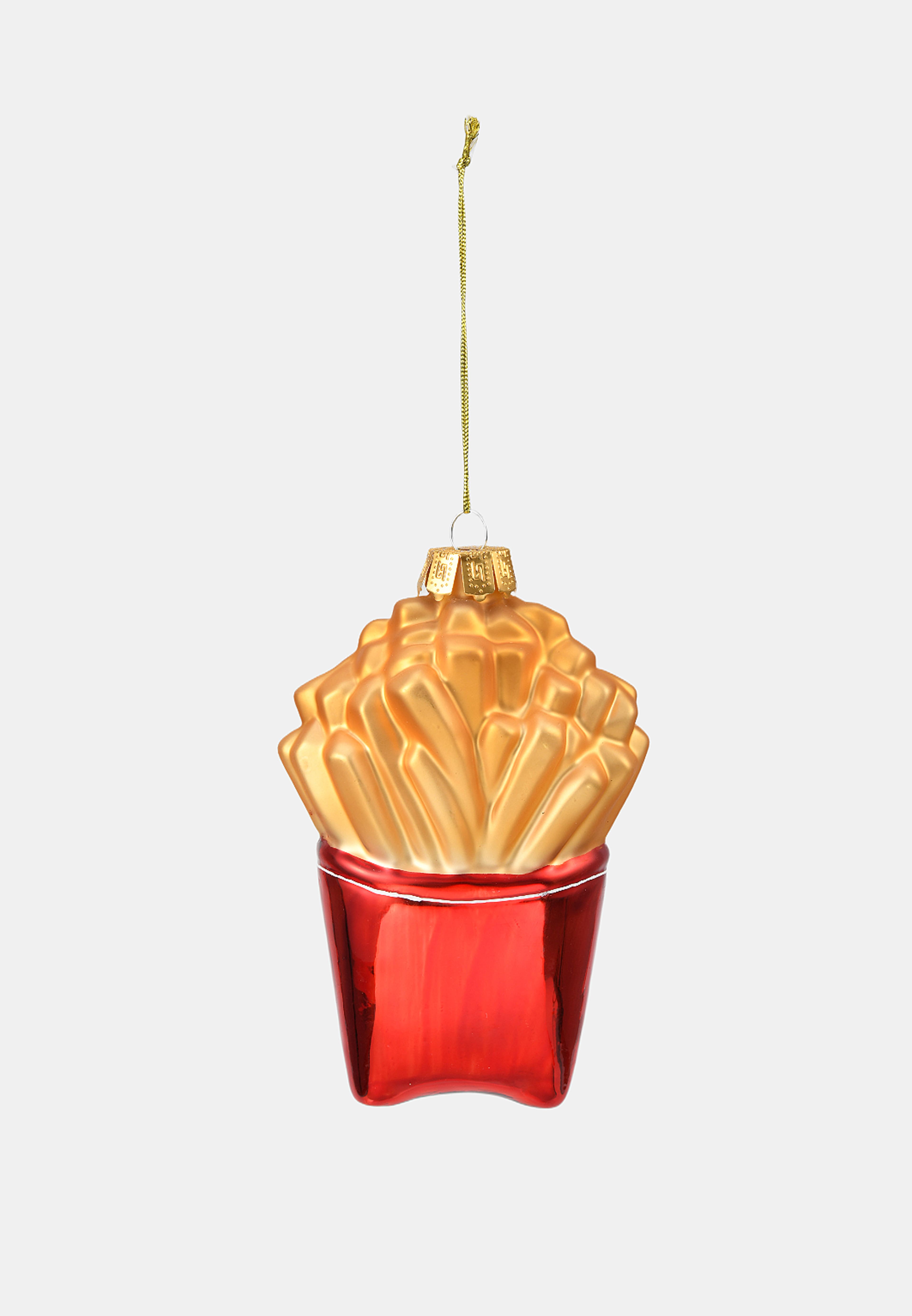 Julgranshänge i glas FRIES BEFORE GUYS, från Åhléns Home, i färgen Red/Yellow. Klicka för att öppna bilden i stort format