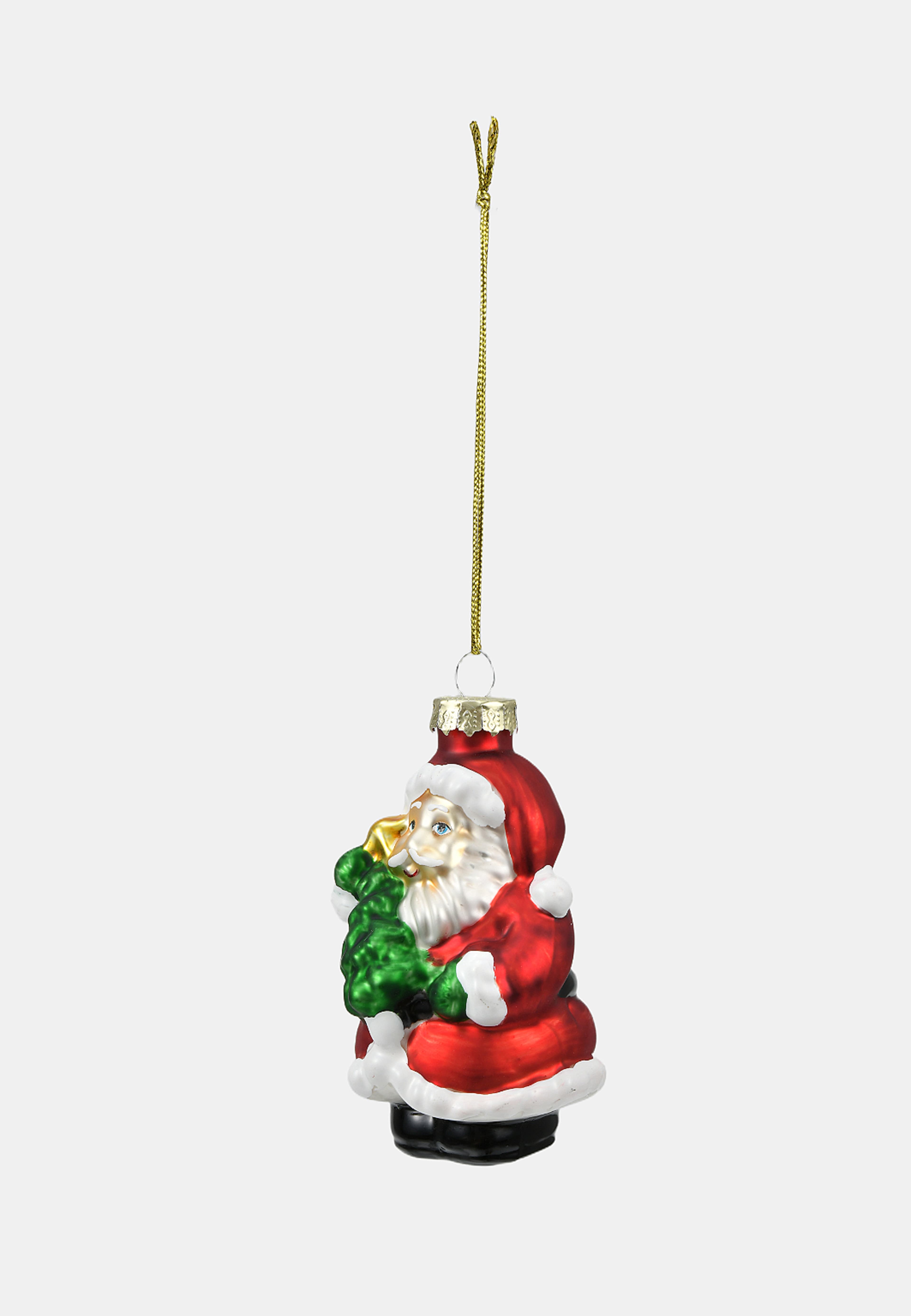 Julgranshänge i glas TOMTE MED GRAN, från Åhléns Home, i färgen Multi. Klicka för att öppna bilden i stort format