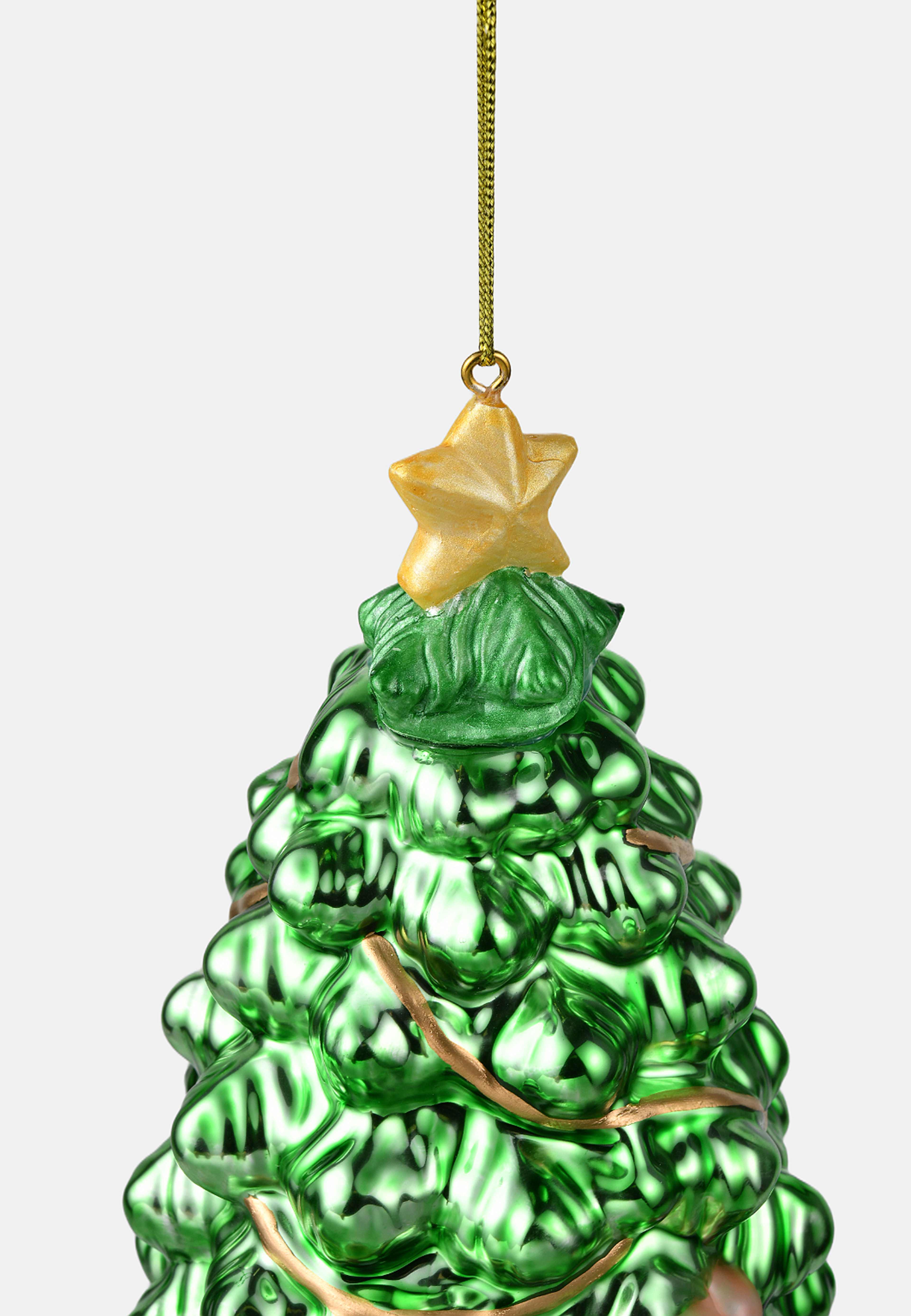 Julgranshänge i glas JULGRAN, från Åhléns Home, i färgen Green. Klicka för att öppna bilden i stort format