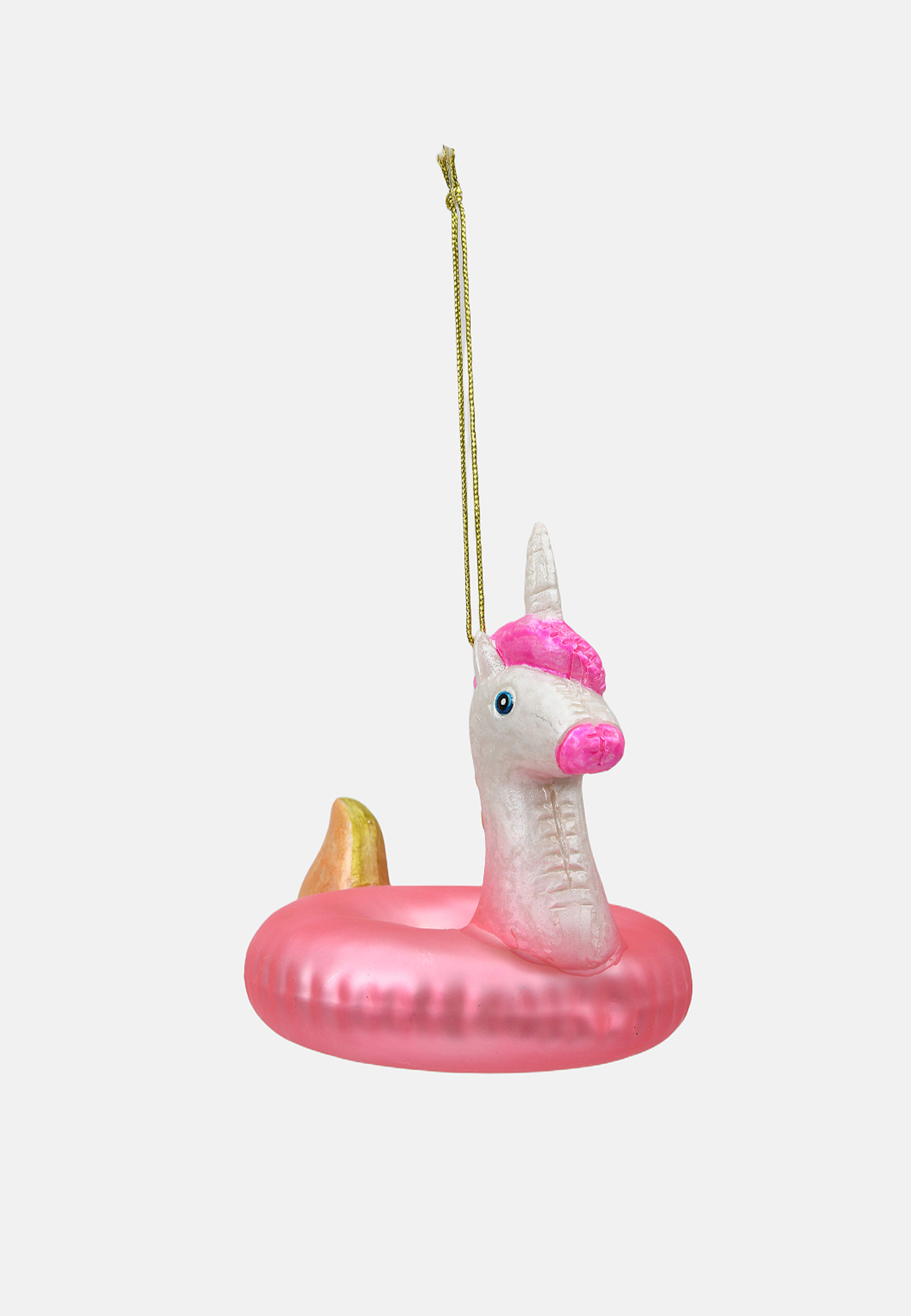 Julgranshänge i glas ENHÖRNING, från Åhléns Home, i färgen Pink. Klicka för att öppna bilden i stort format