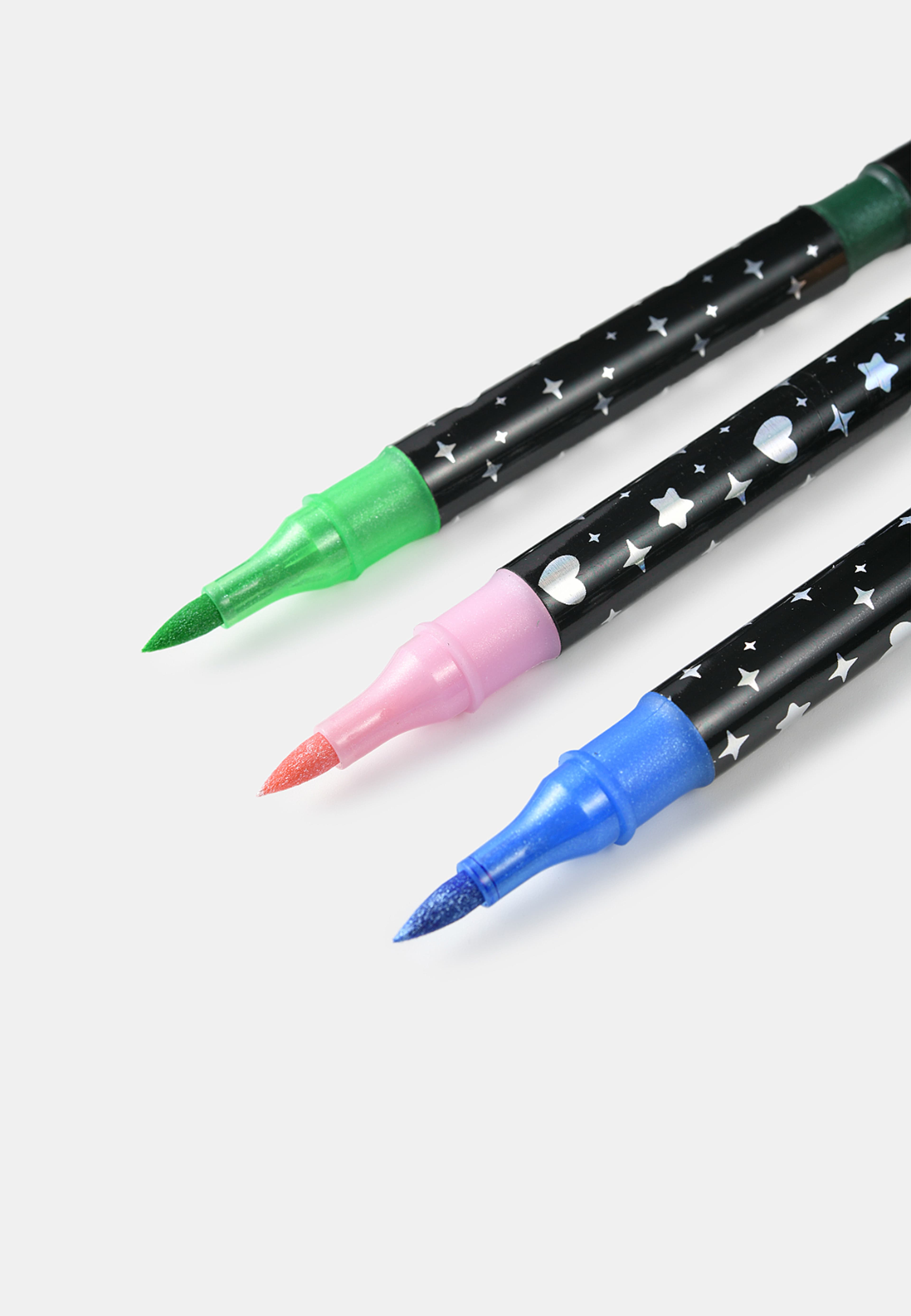 Glitterpennor med dubbla spetsar, 12-pack, från Å KIDS, i färgen Multi. Klicka för att öppna bilden i stort format