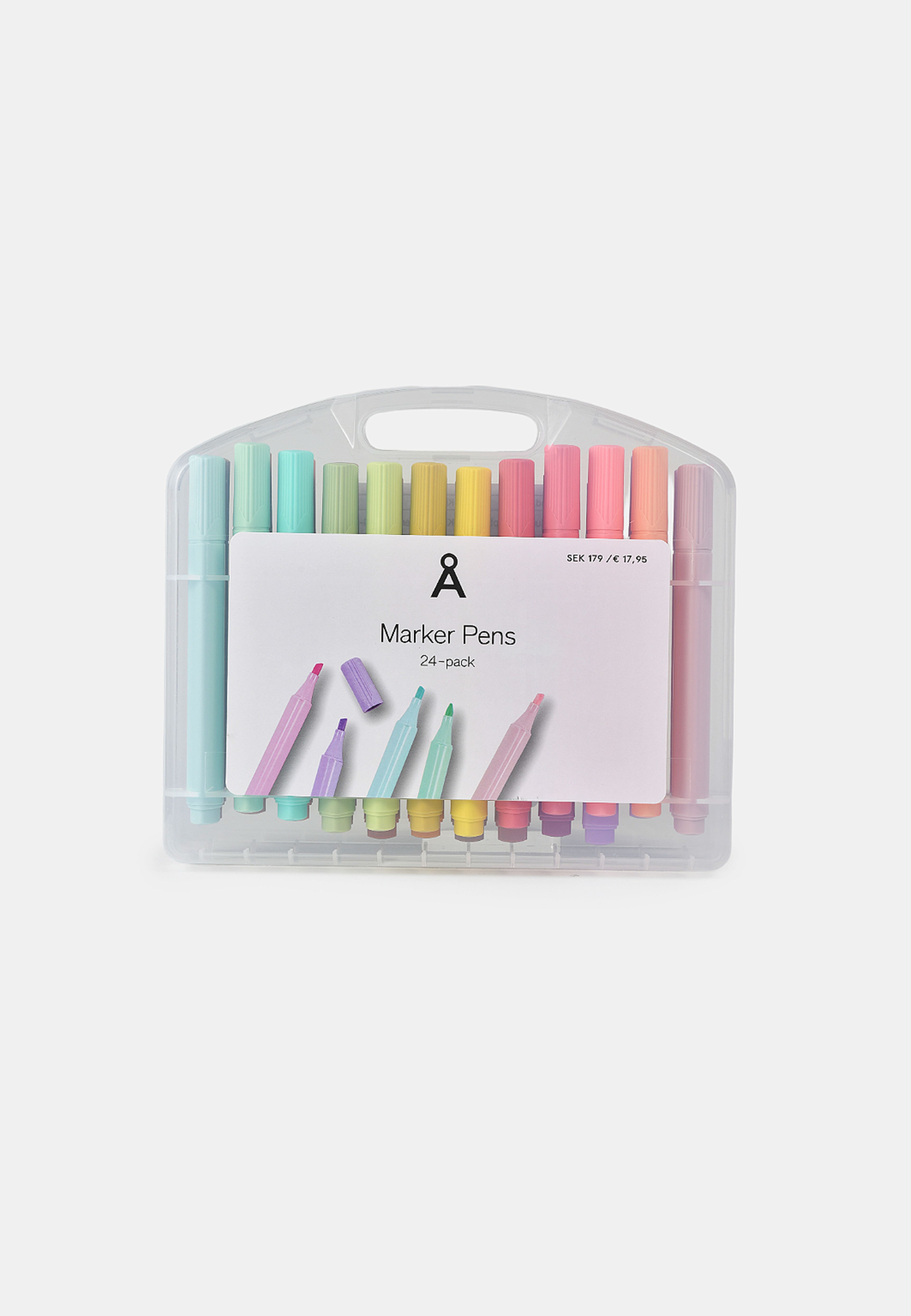 Tuschpennor, 24-pack, från Å KIDS, i färgen Pastel. Klicka för att öppna bilden i stort format