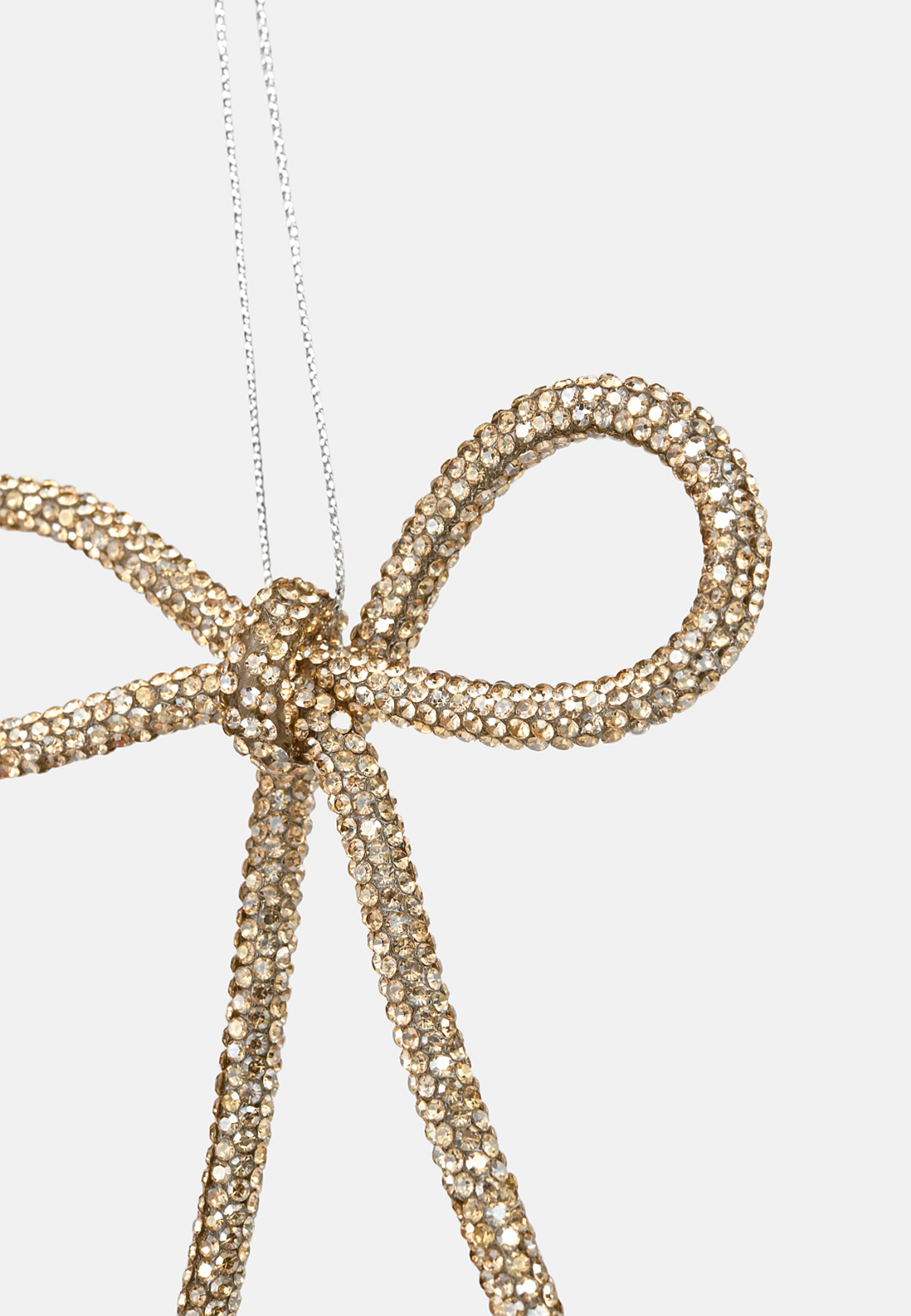 Julgranshänge BOW sparkle, från Åhléns Home, i färgen Gold. Klicka för att öppna bilden i stort format