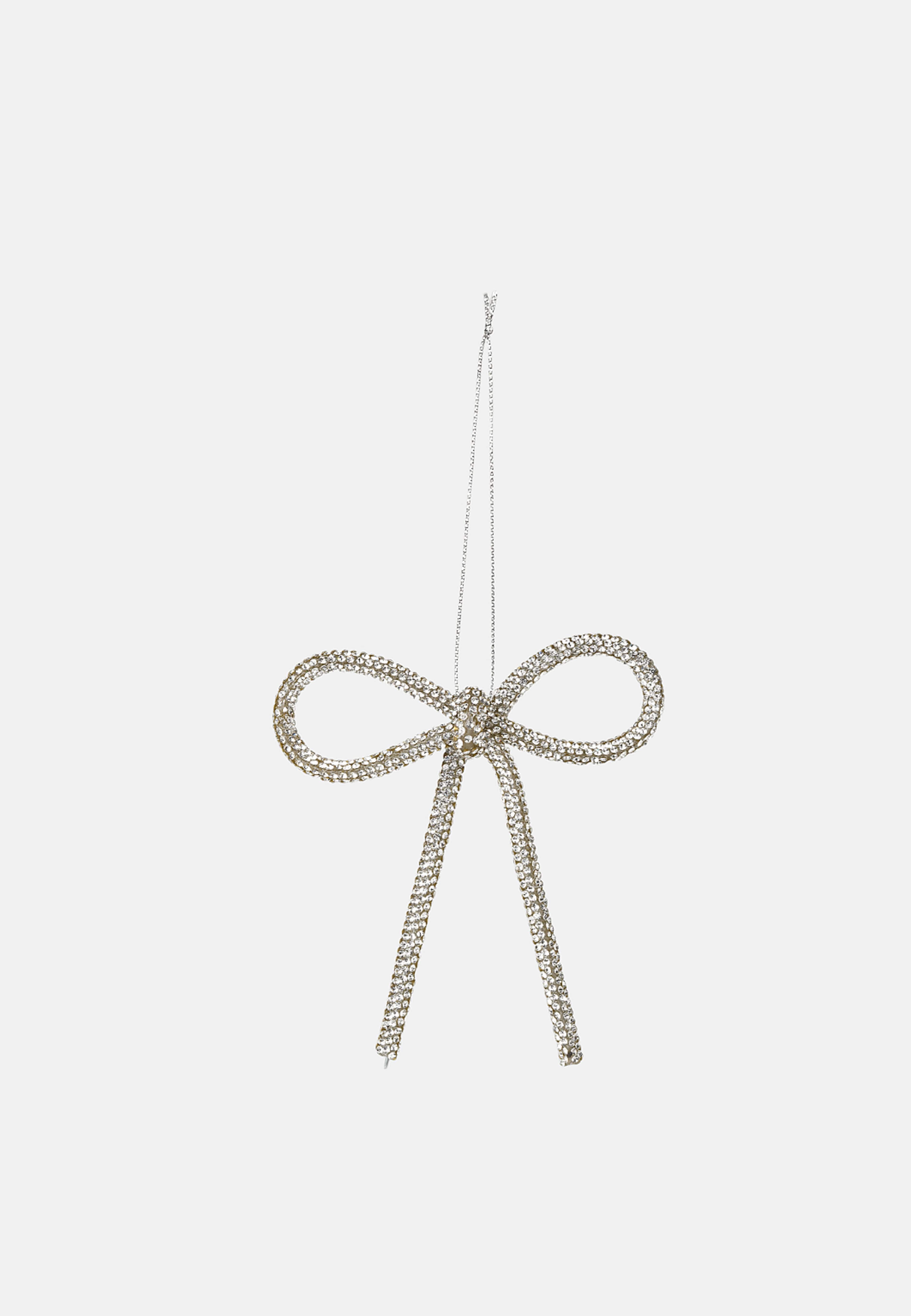 Julgranshänge BOW sparkle, från Åhléns Home, i färgen Silver. Klicka för att öppna bilden i stort format