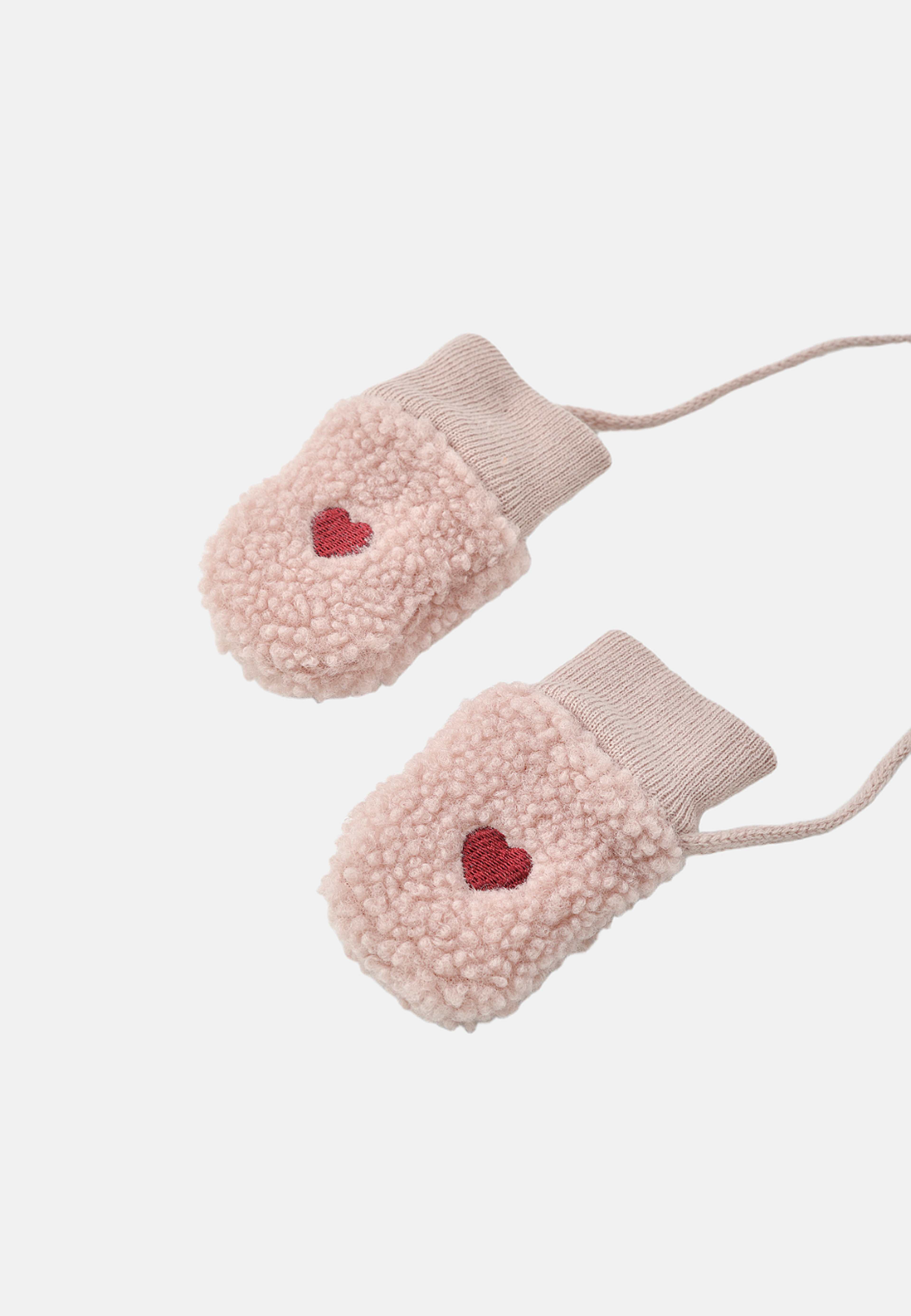 Fleecevantar TEDDIE, från RIKIKI, i färgen Pink. Klicka för att öppna bilden i stort format