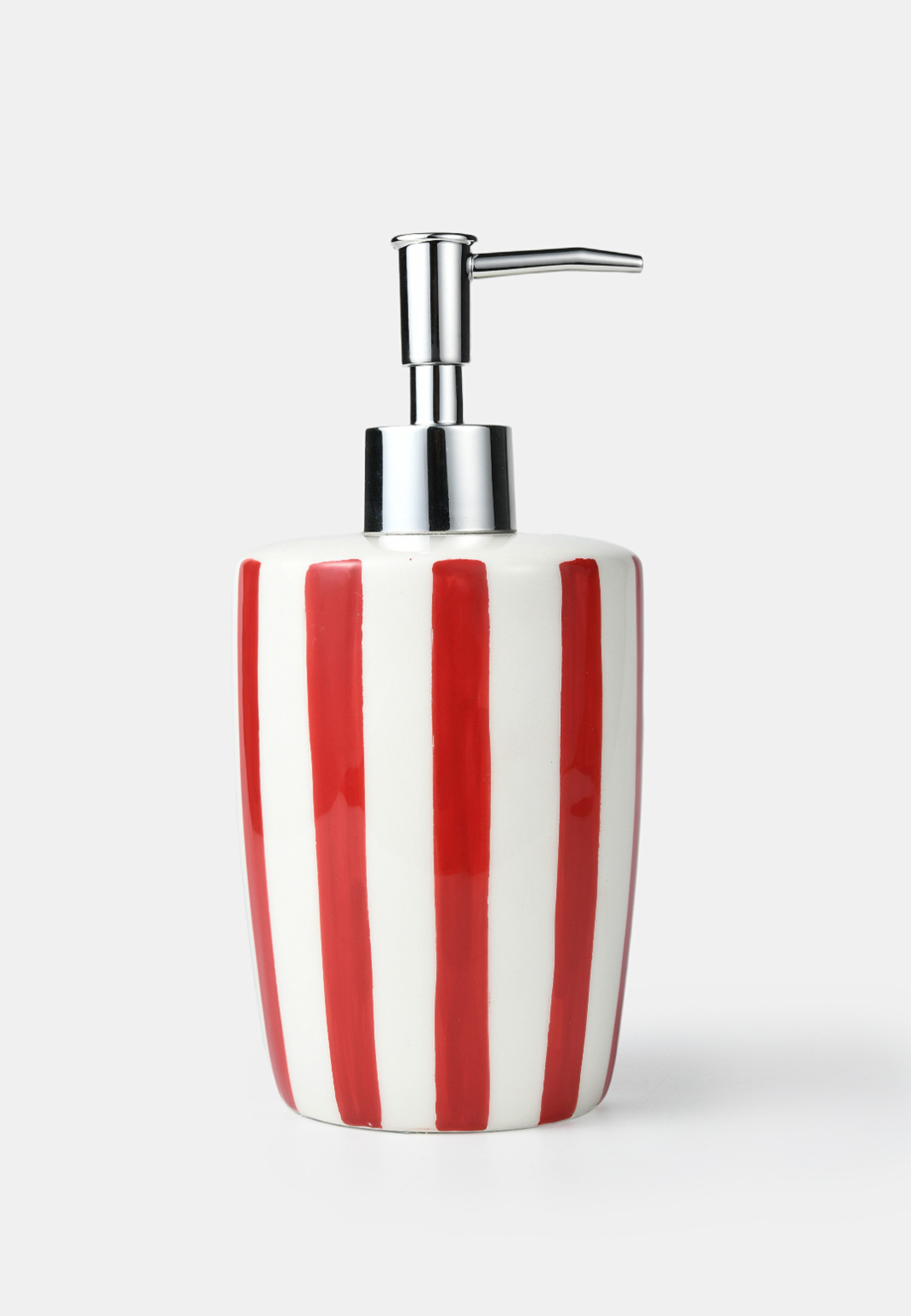Tvålpump tax, från Åhléns Home, i färgen White/Red Multi. Klicka för att öppna bilden i stort format