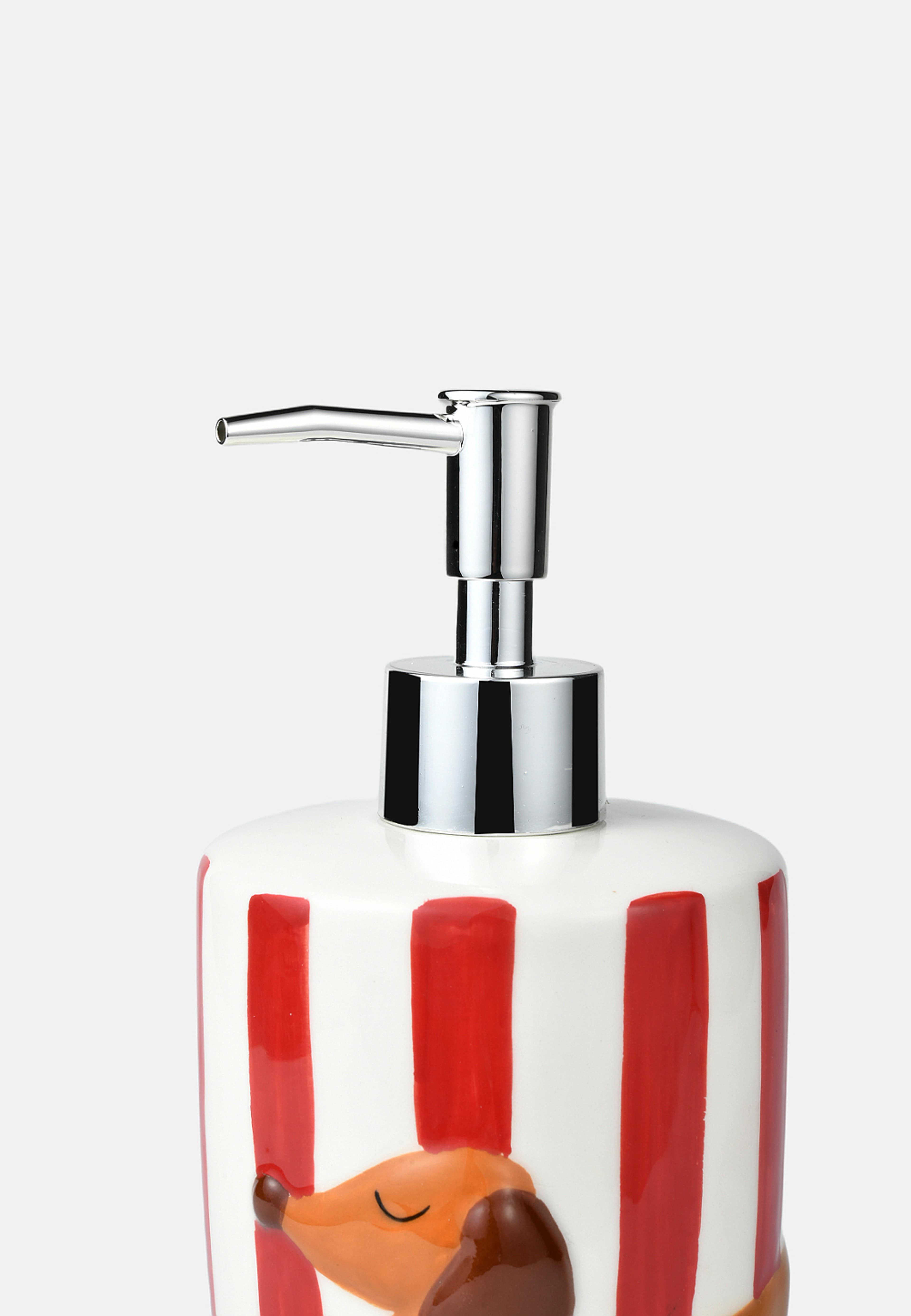 Tvålpump tax, från Åhléns Home, i färgen White/Red Multi. Klicka för att öppna bilden i stort format