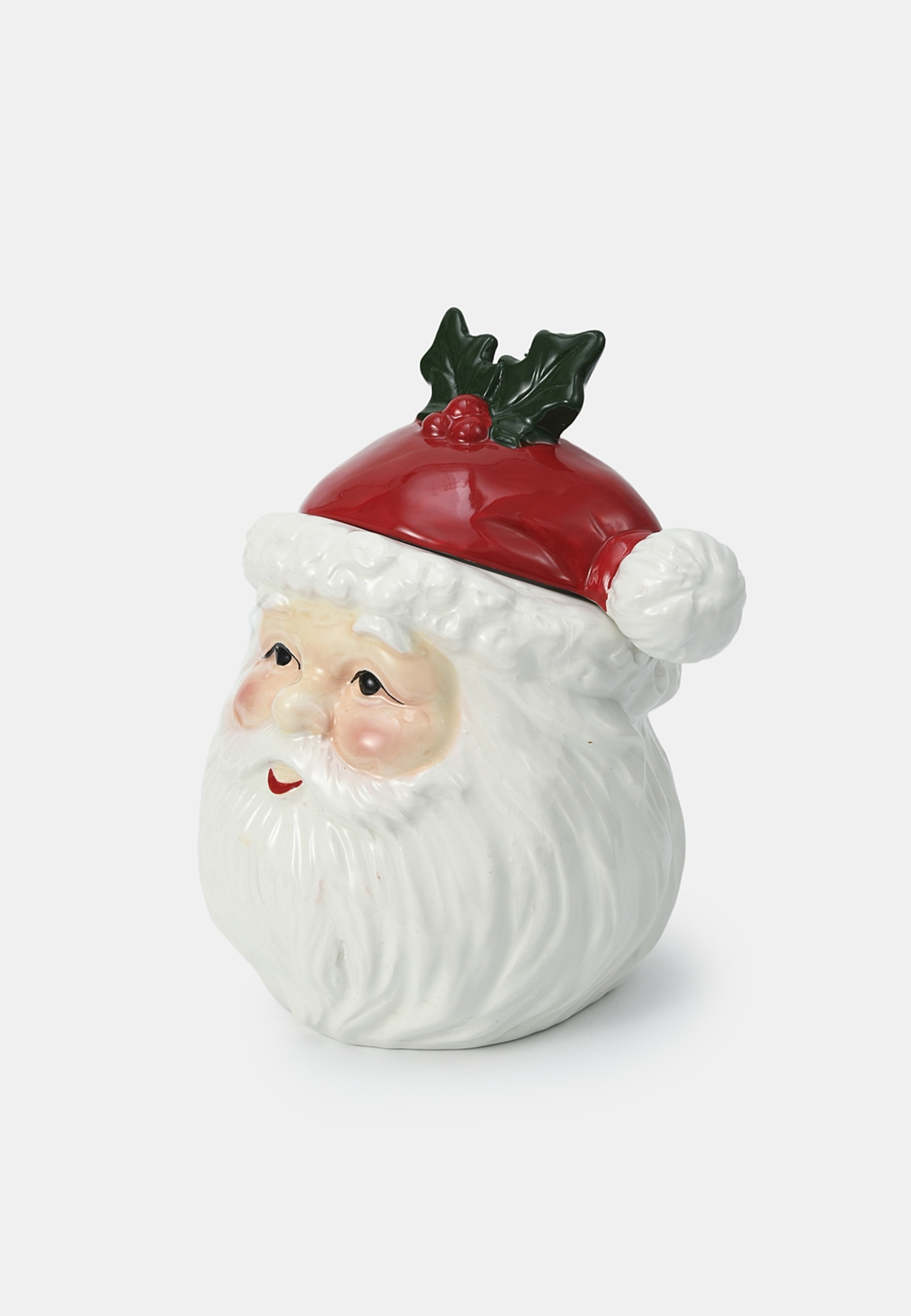 Burk med lock SANTA, från Åhléns Home, i färgen Red. Klicka för att öppna bilden i stort format
