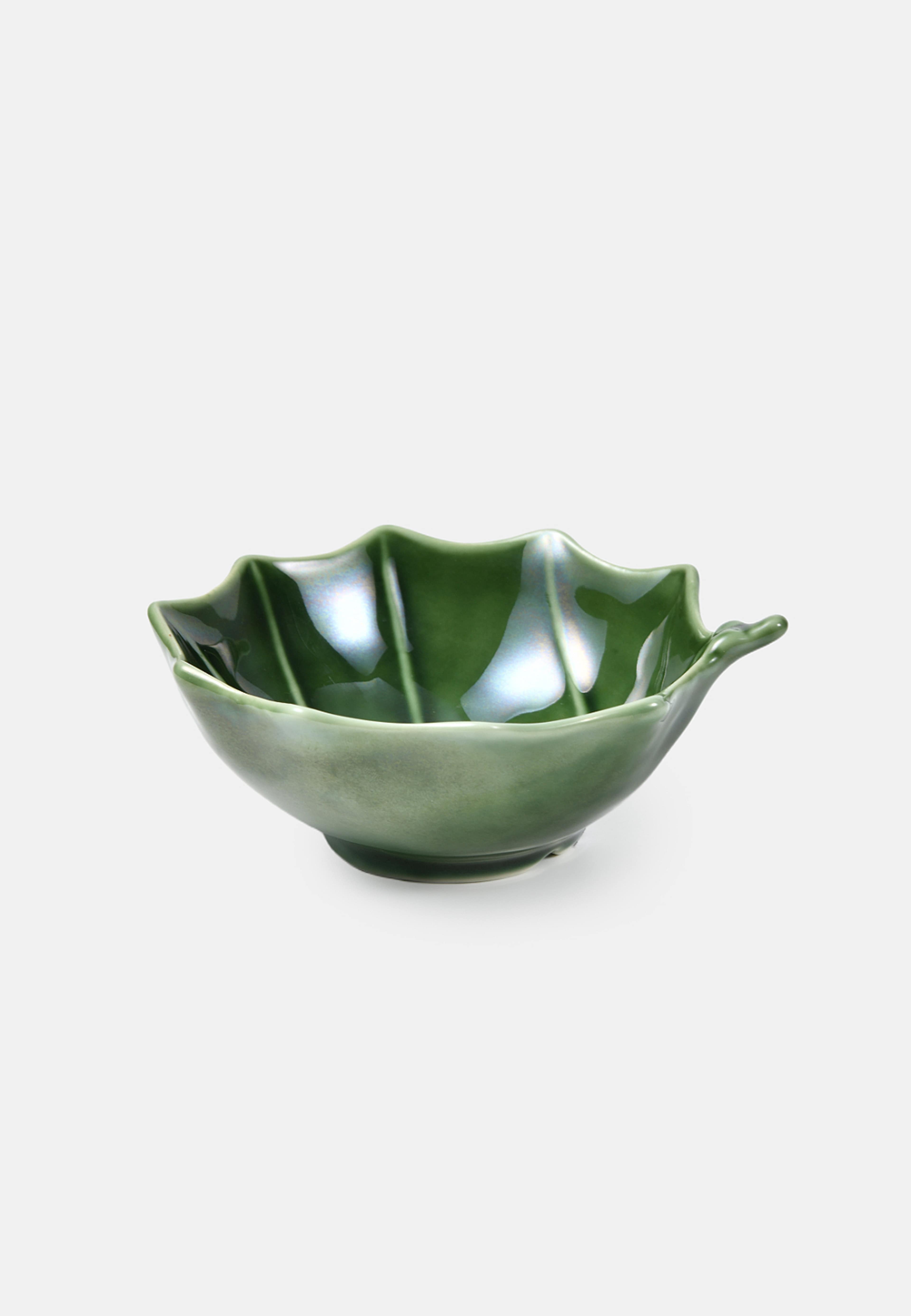Skål LEAVES 13,5 cm, från Åhléns Home, i färgen Green. Klicka för att öppna bilden i stort format