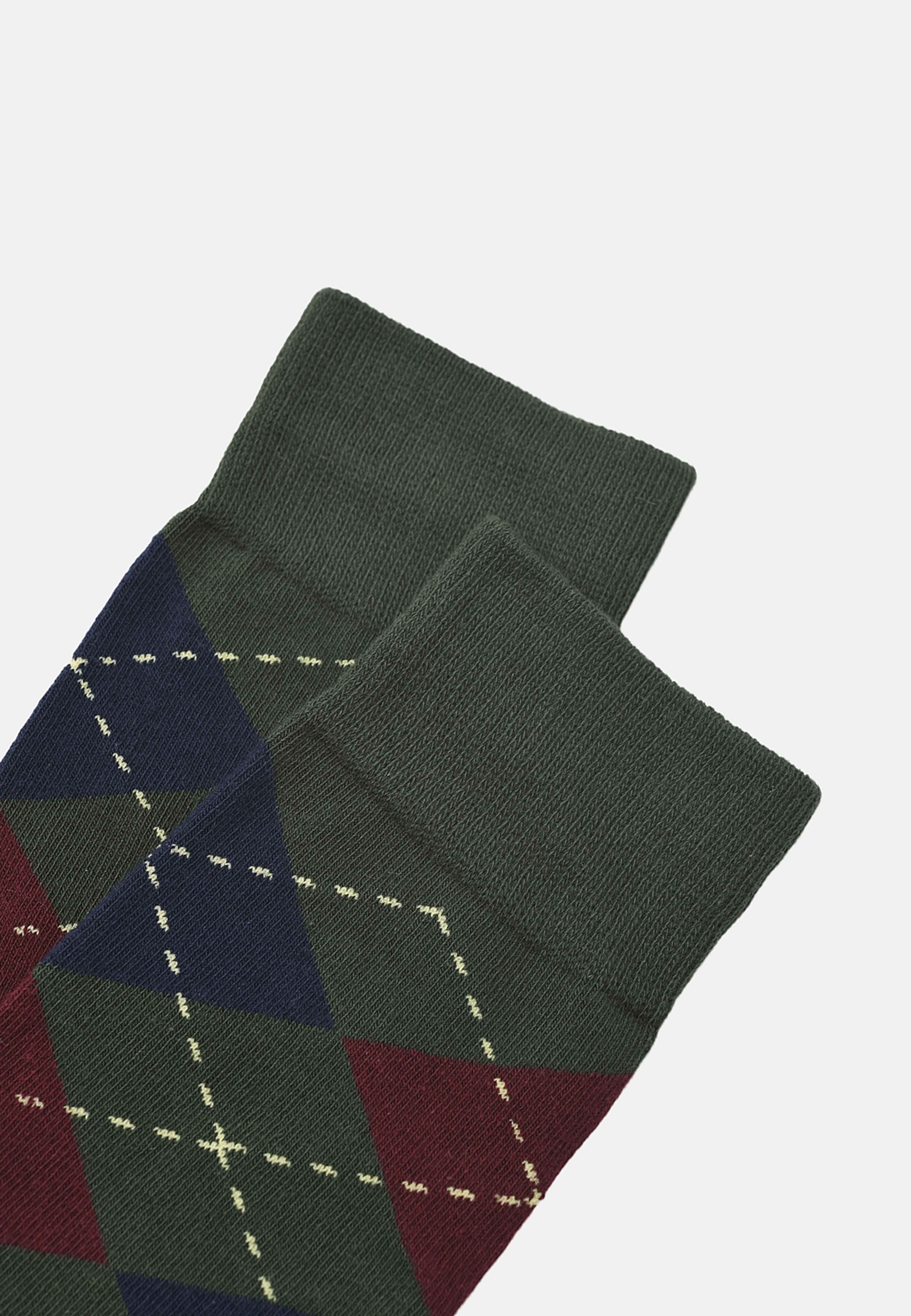 Strumpor argyle, 2-pack, från NORVIE, i färgen Green 2. Klicka för att öppna bilden i stort format