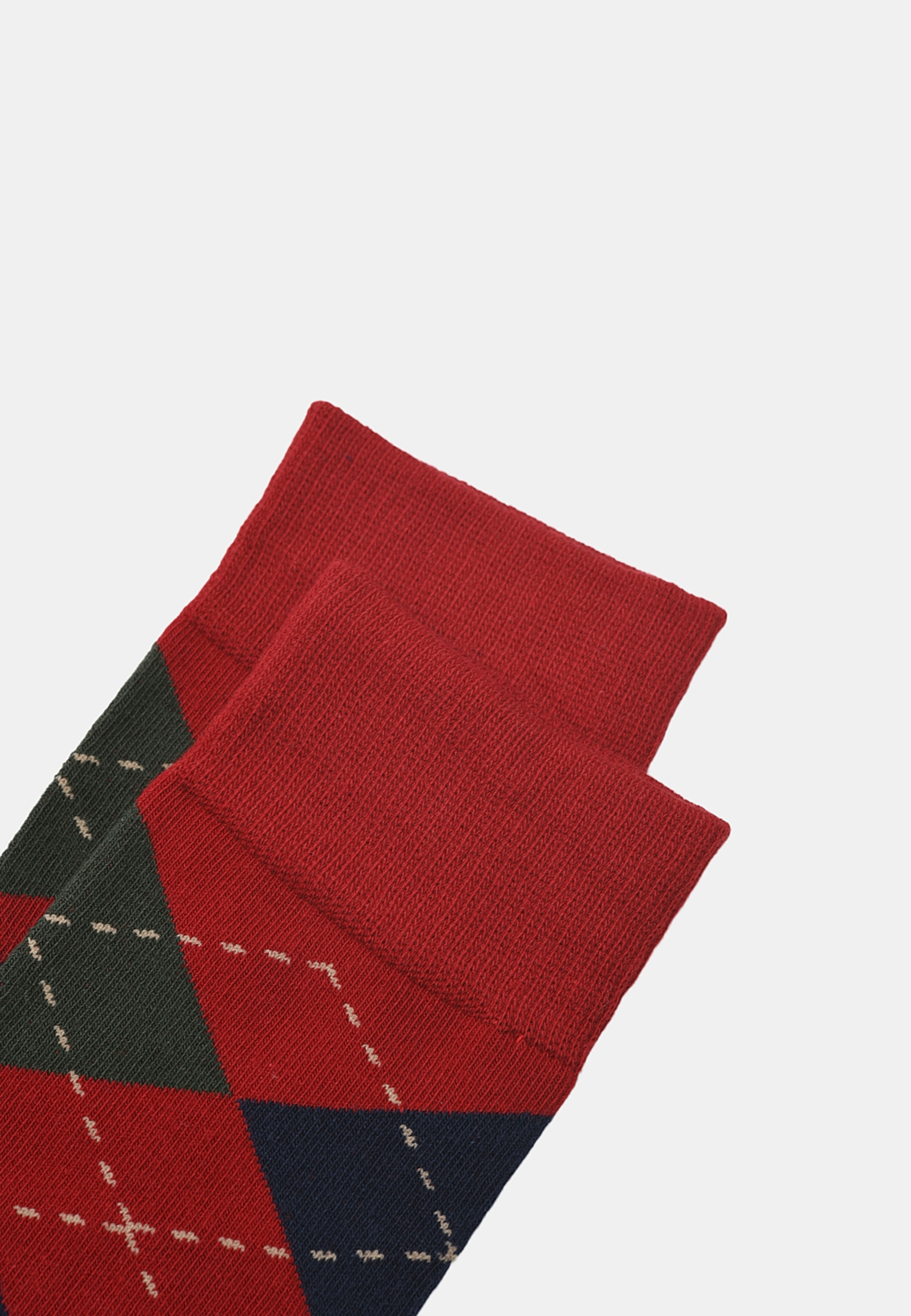 Strumpor argyle, 2-pack, från NORVIE, i färgen Red 2. Klicka för att öppna bilden i stort format