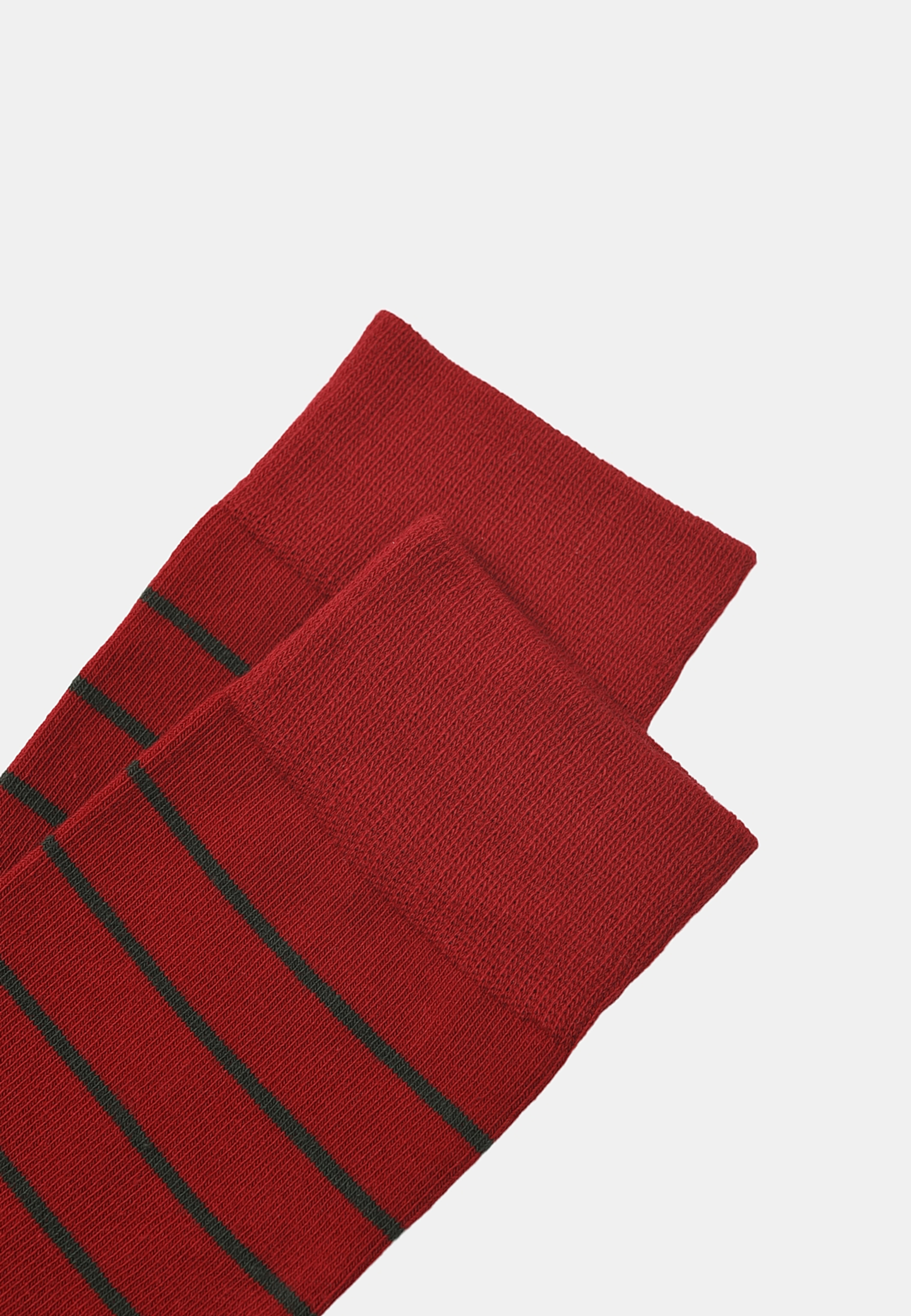 Randiga strumpor, 2-pack, från NORVIE, i färgen Red. Klicka för att öppna bilden i stort format