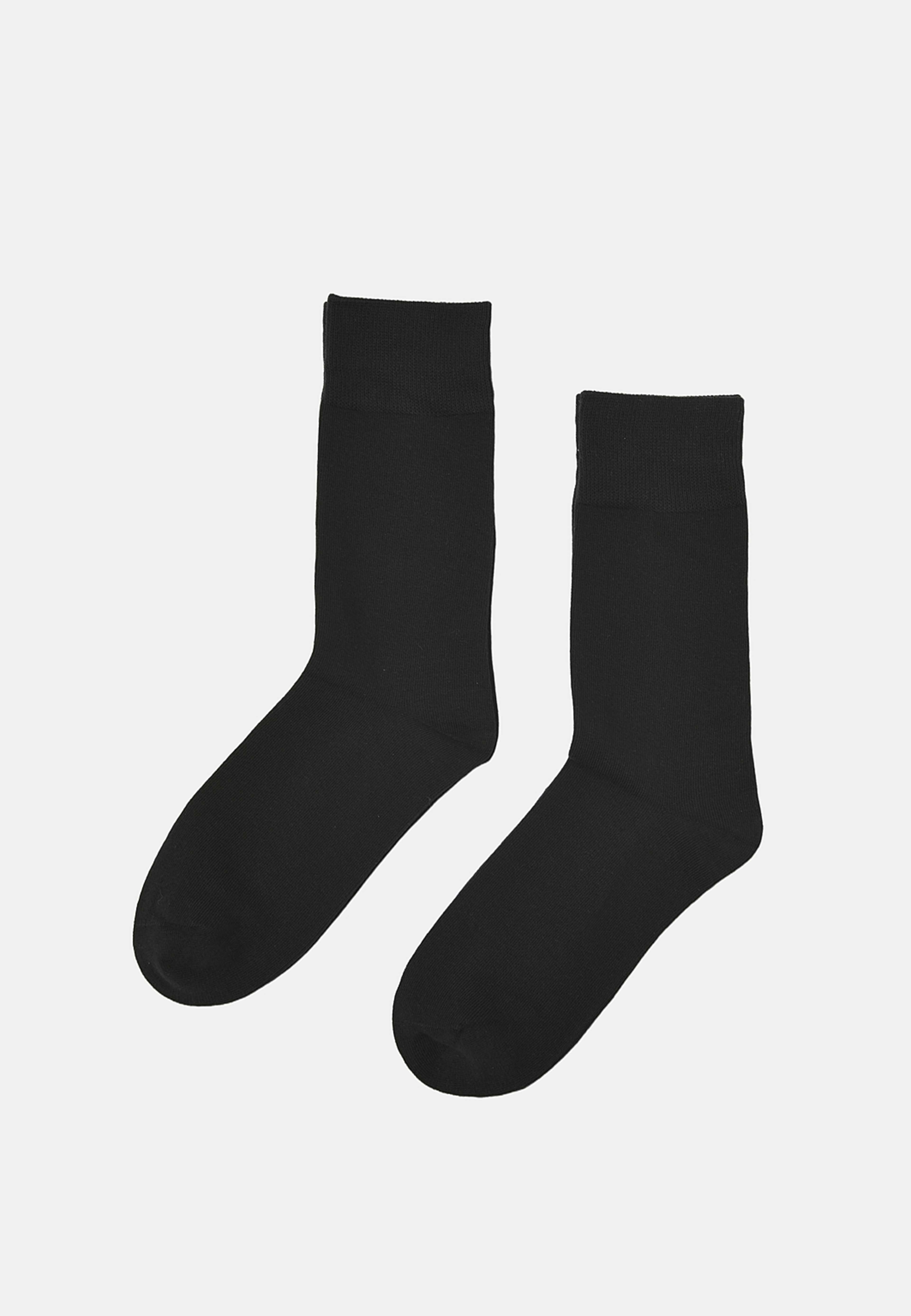 Enfärgade strumpor, 2-pack, från NORVIE, i färgen Black. Klicka för att öppna bilden i stort format