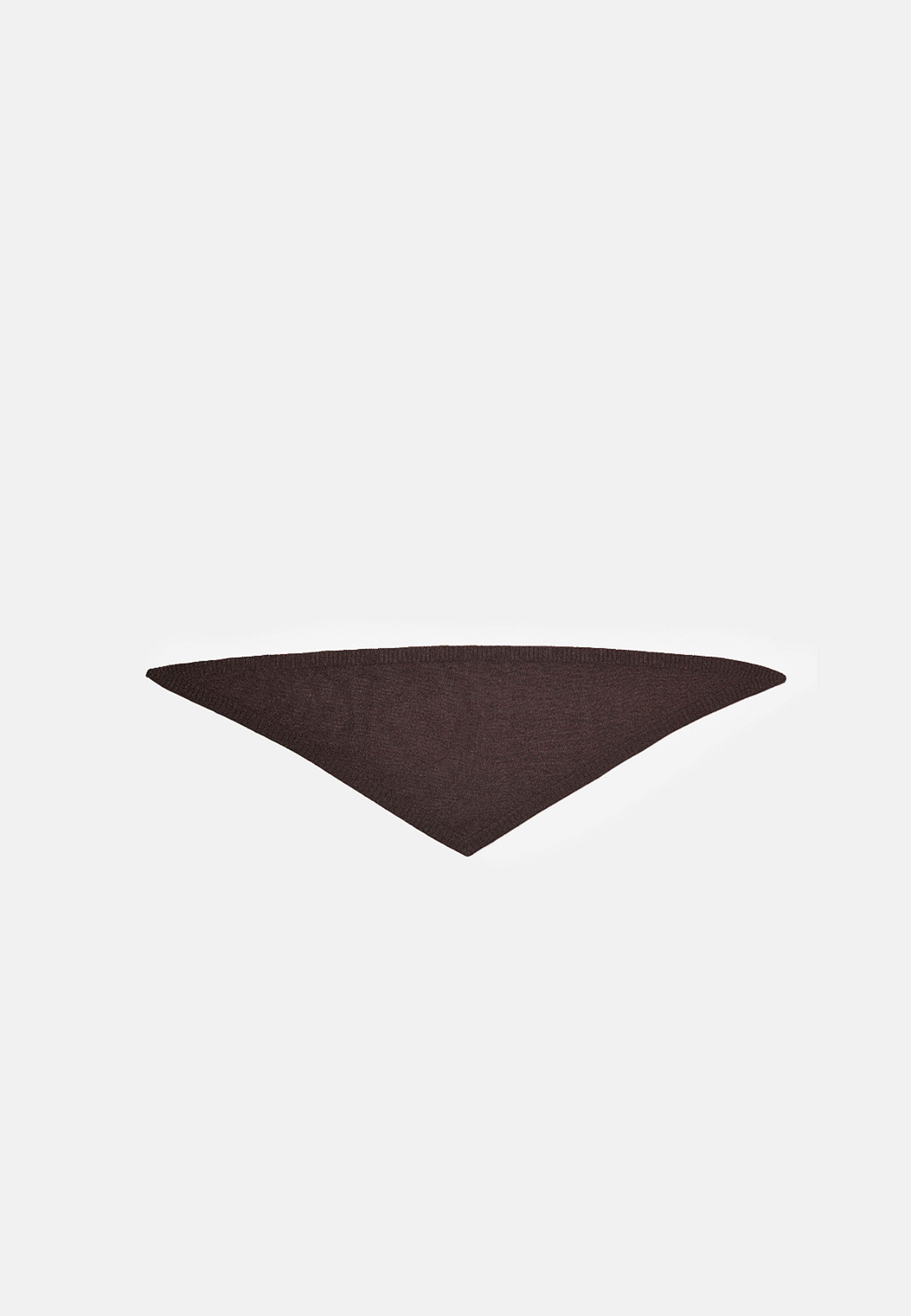 Liten trekantig halsduk i ull EDITH, från Carin Wester, i färgen Dark Brown. Klicka för att öppna bilden i stort format