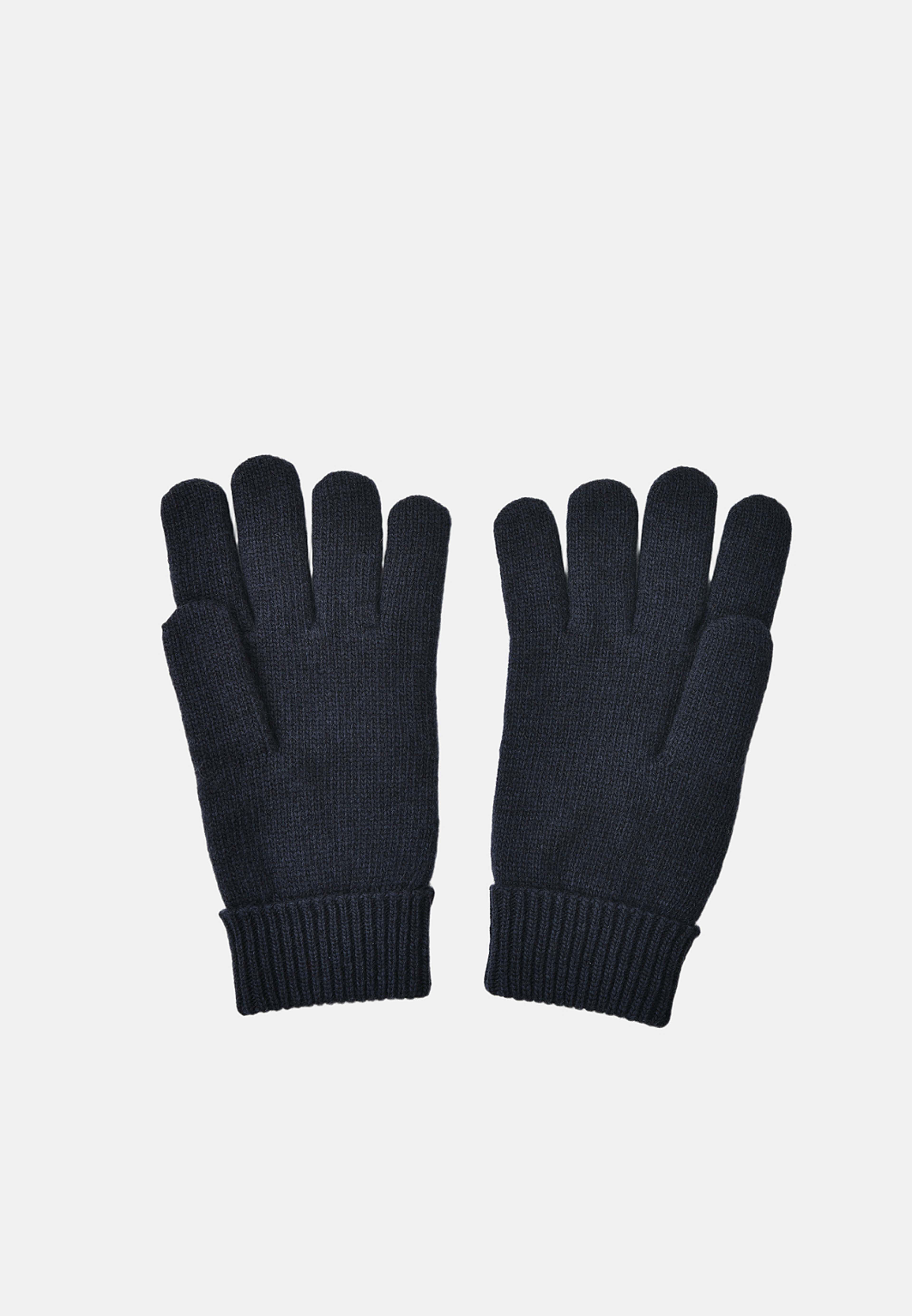 Fingervantar i ullmix HERMAN, från NORVIE, i färgen Navy. Klicka för att öppna bilden i stort format