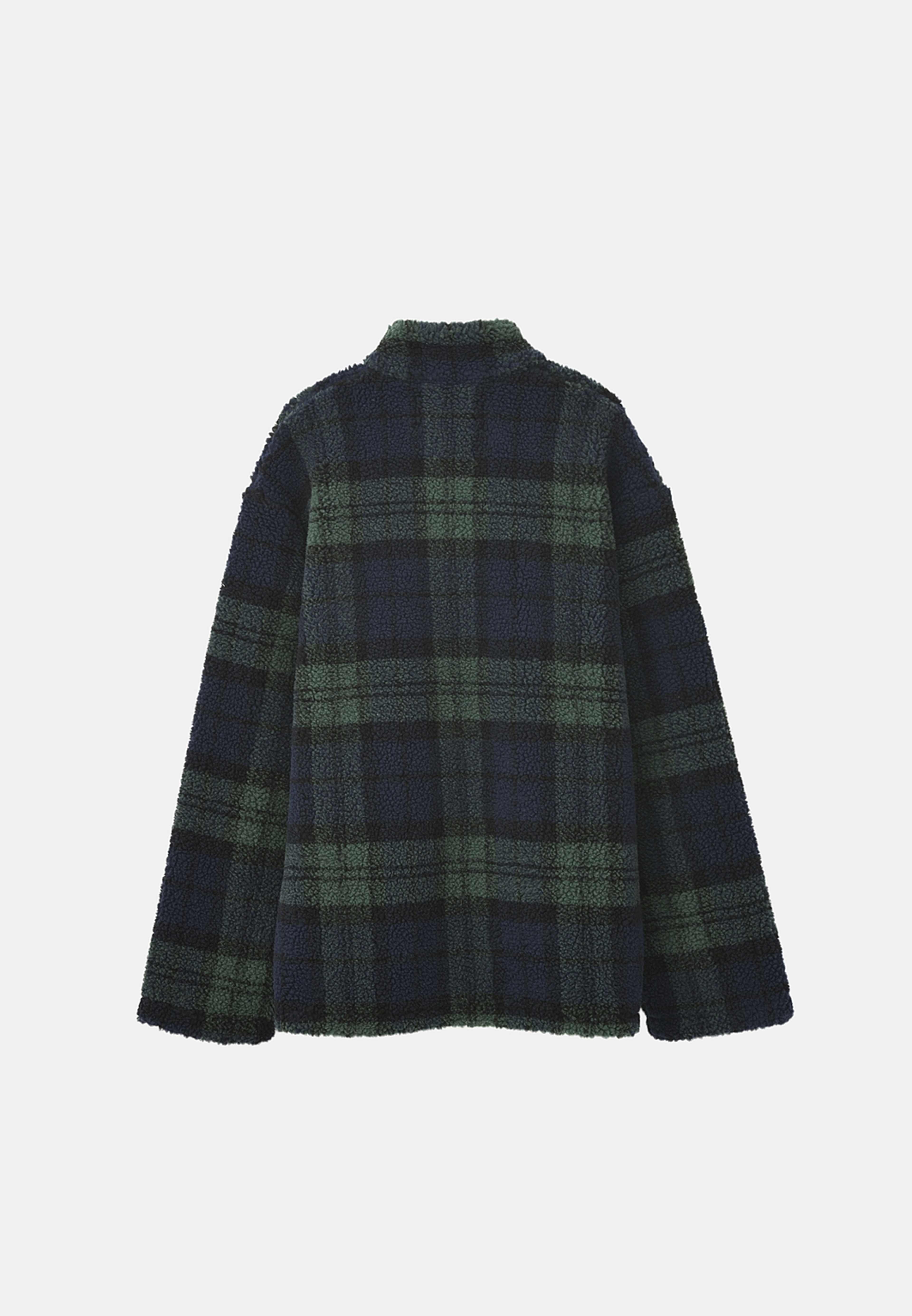 Fleecejacka FOREST, från NORVIE, i färgen Check. Klicka för att öppna bilden i stort format