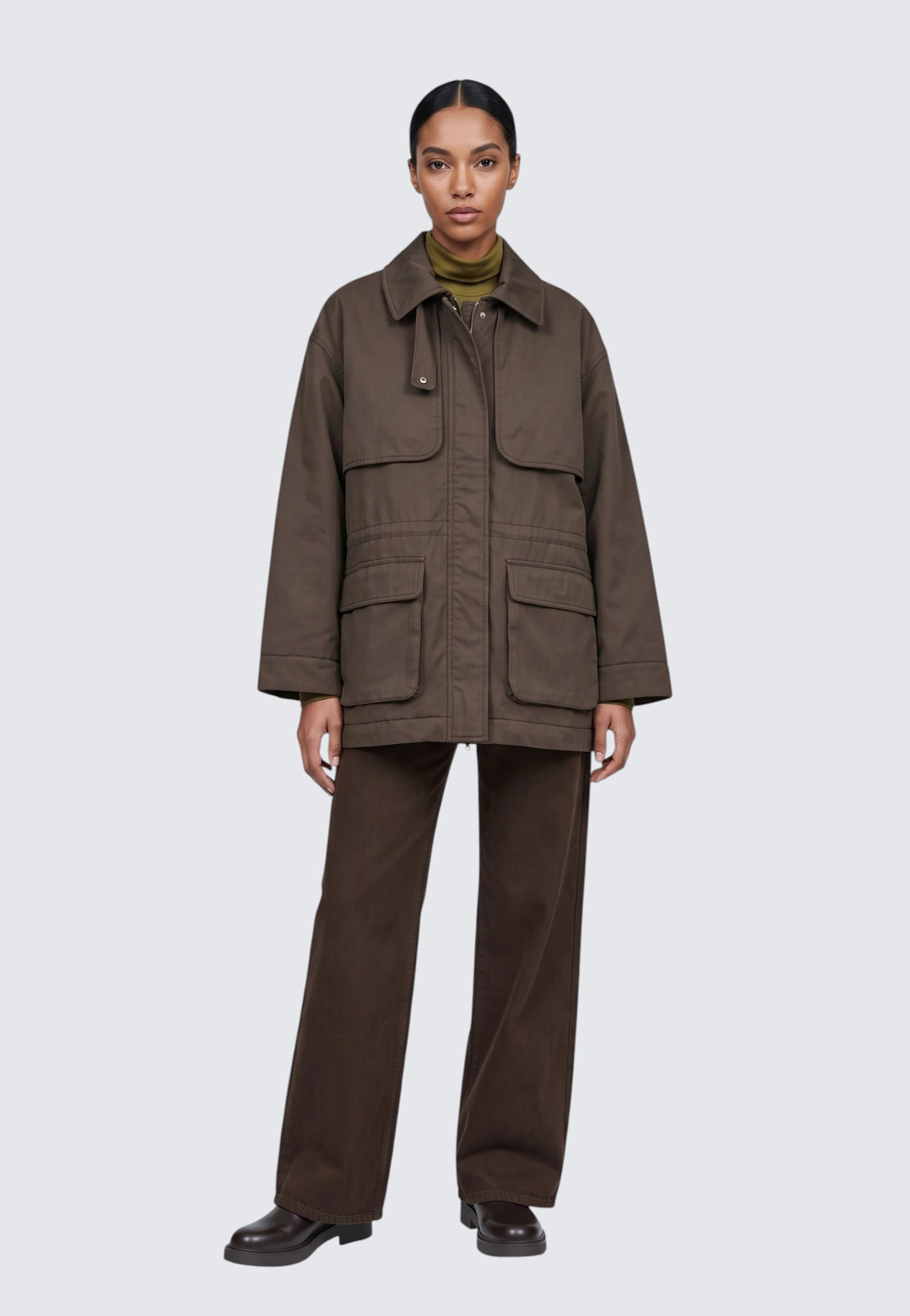 Jacka BIE, från Carin Wester, i färgen Dark Olive. Klicka för att öppna bilden i stort format