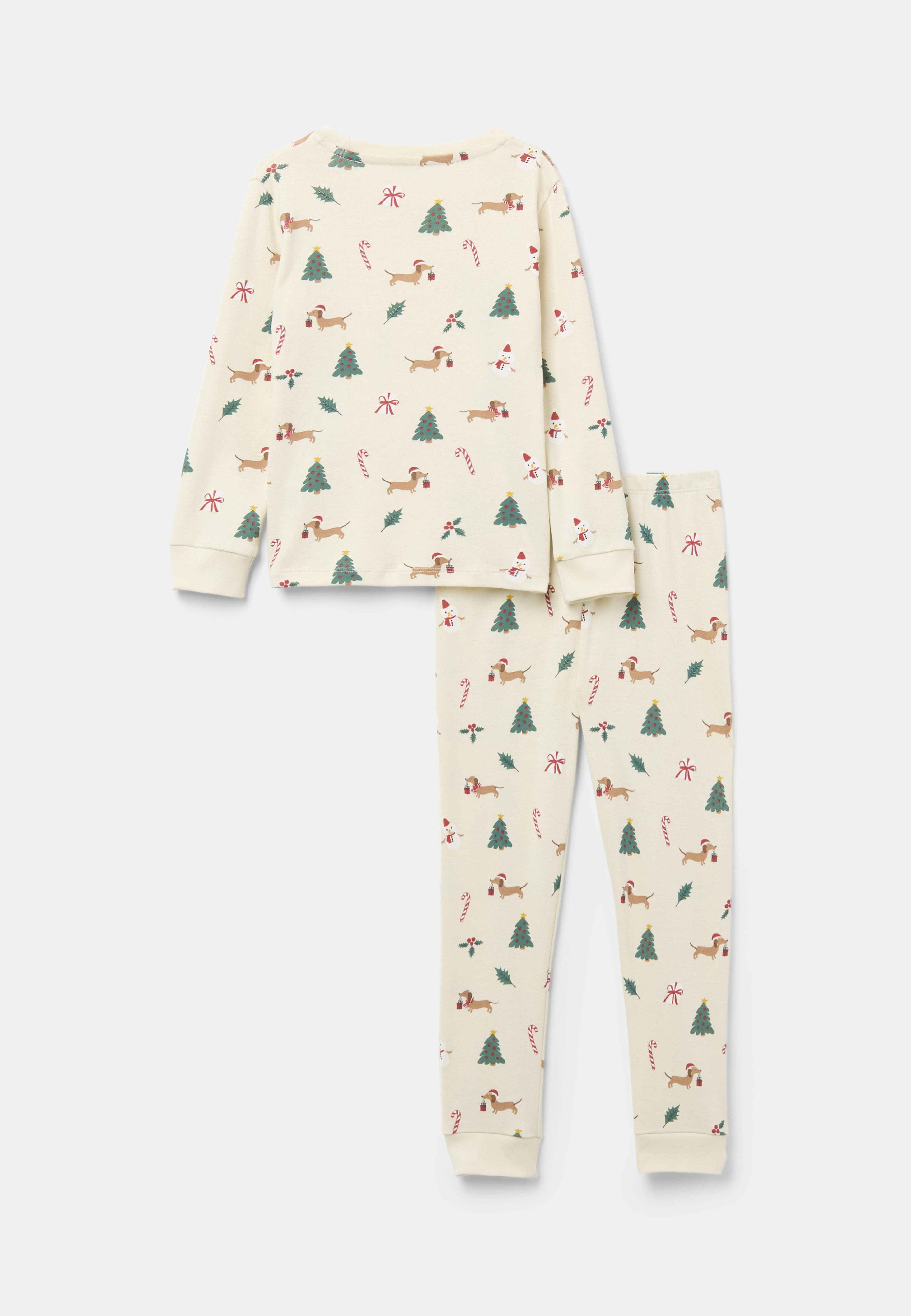 Pyjamas med tryck POW XMAS, från RIKIKI, i färgen Multi Print. Klicka för att öppna bilden i stort format