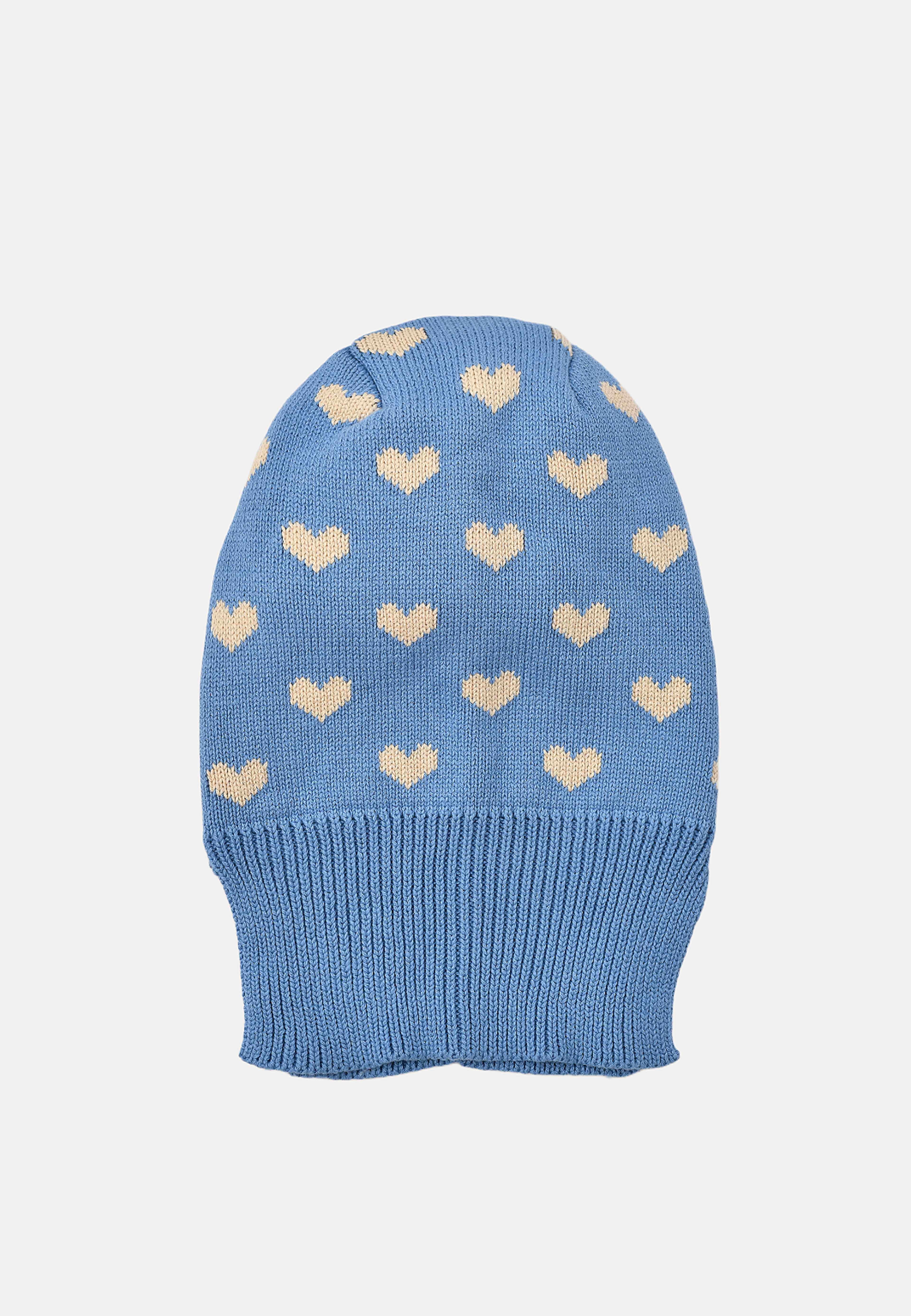 Balaklava HEARTS, från RIKIKI, i färgen Blue. Klicka för att öppna bilden i stort format