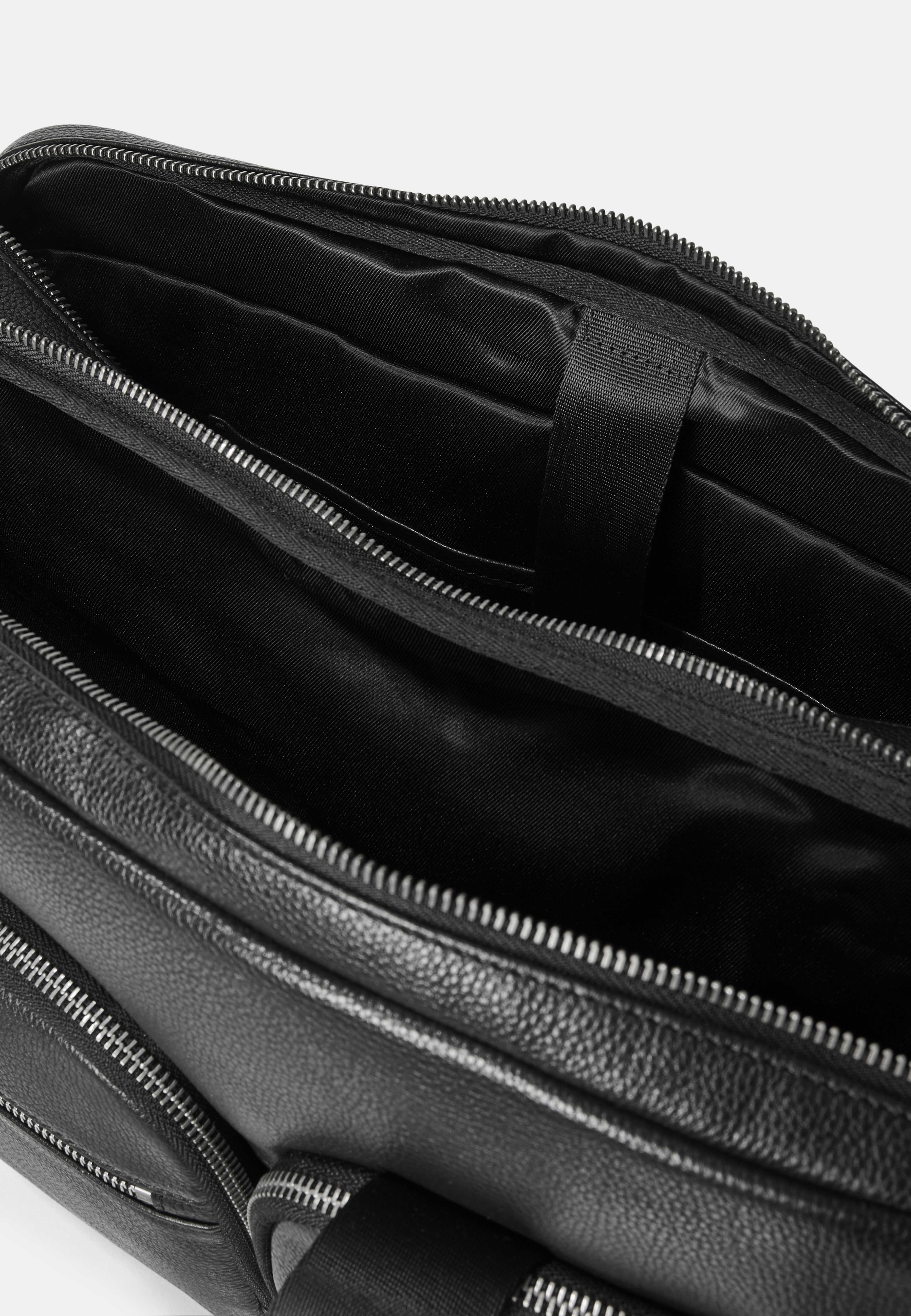 Laptopväska i skinn DEXTER, från NORVIE, i färgen Black. Klicka för att öppna bilden i stort format