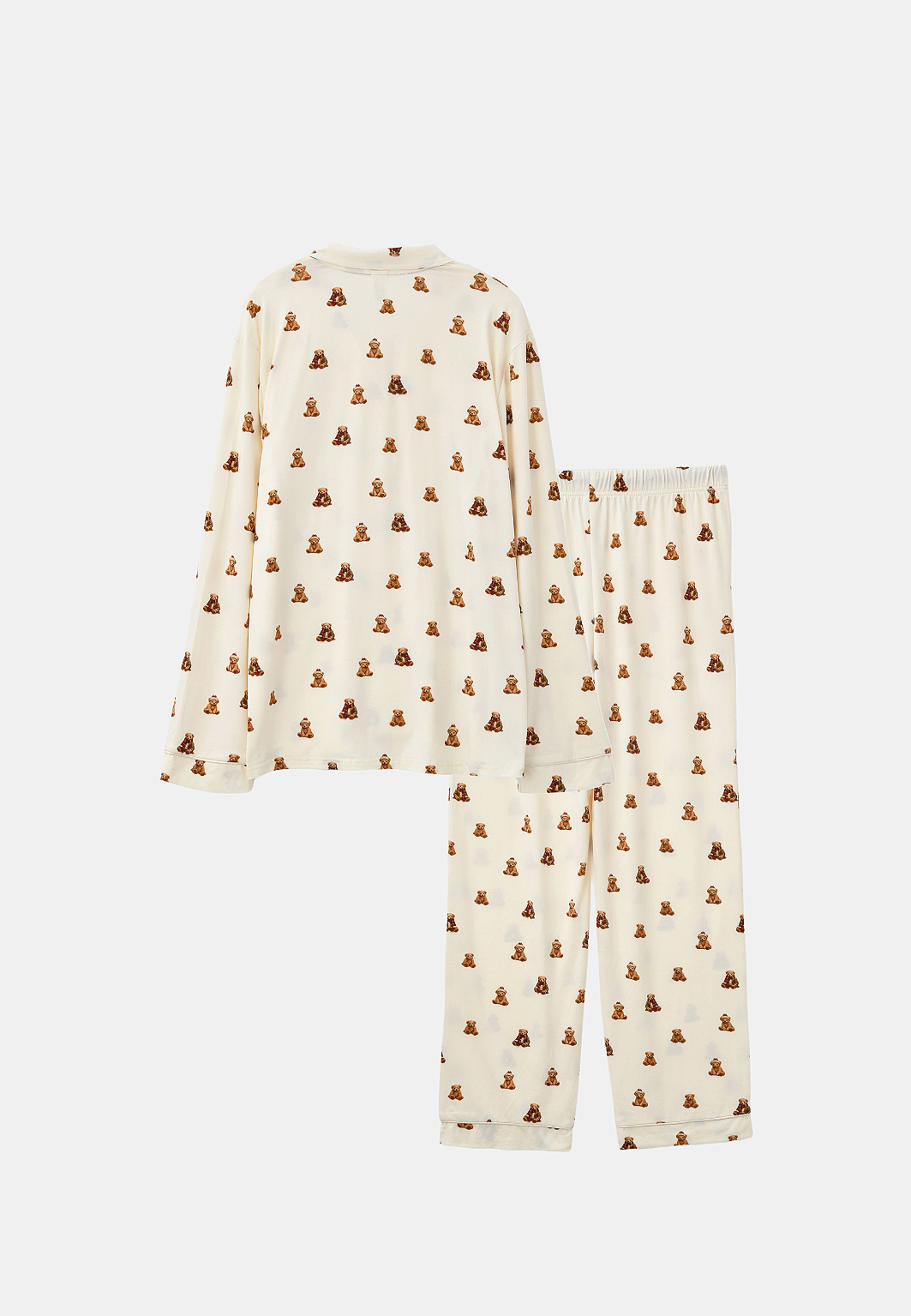 Julpyjamas HOLLY, från Å WOMAN, i färgen Teddy Bear. Klicka för att öppna bilden i stort format