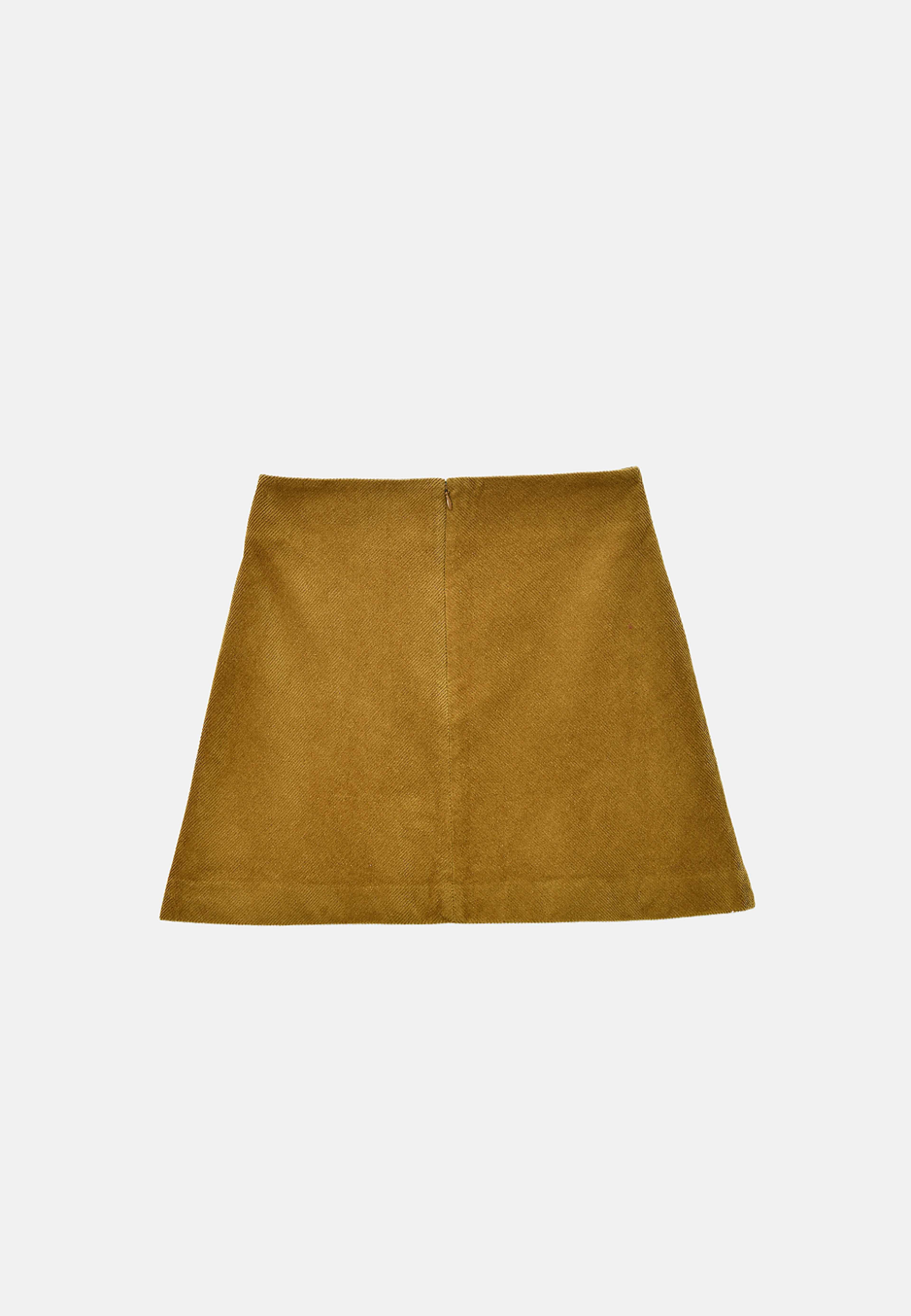Manchesterkjol SALERNO, från Carin Wester, i färgen Dark Olive. Klicka för att öppna bilden i stort format