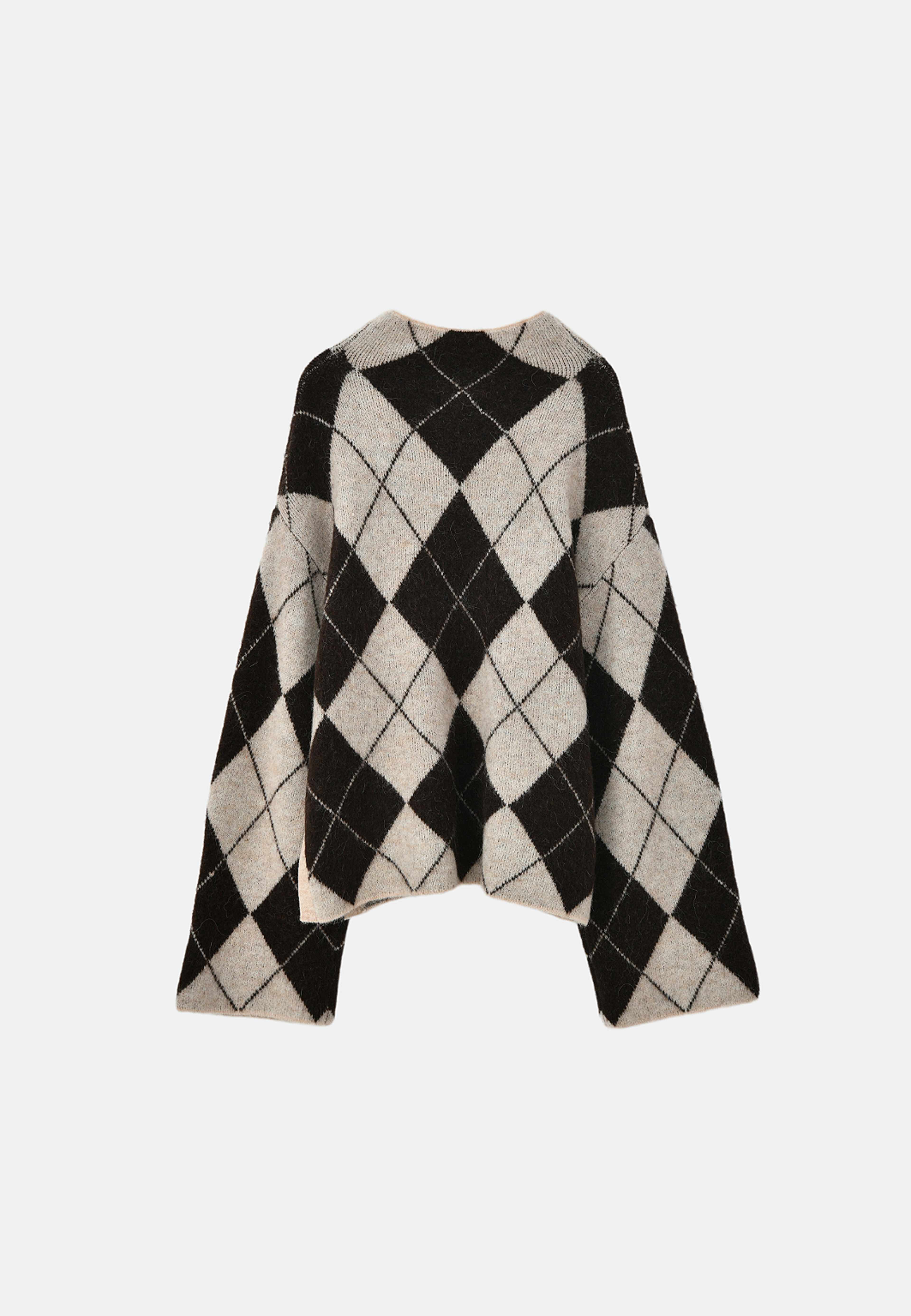 Mönstrad jumper LILLE, från Carin Wester, i färgen Argyle. Klicka för att öppna bilden i stort format