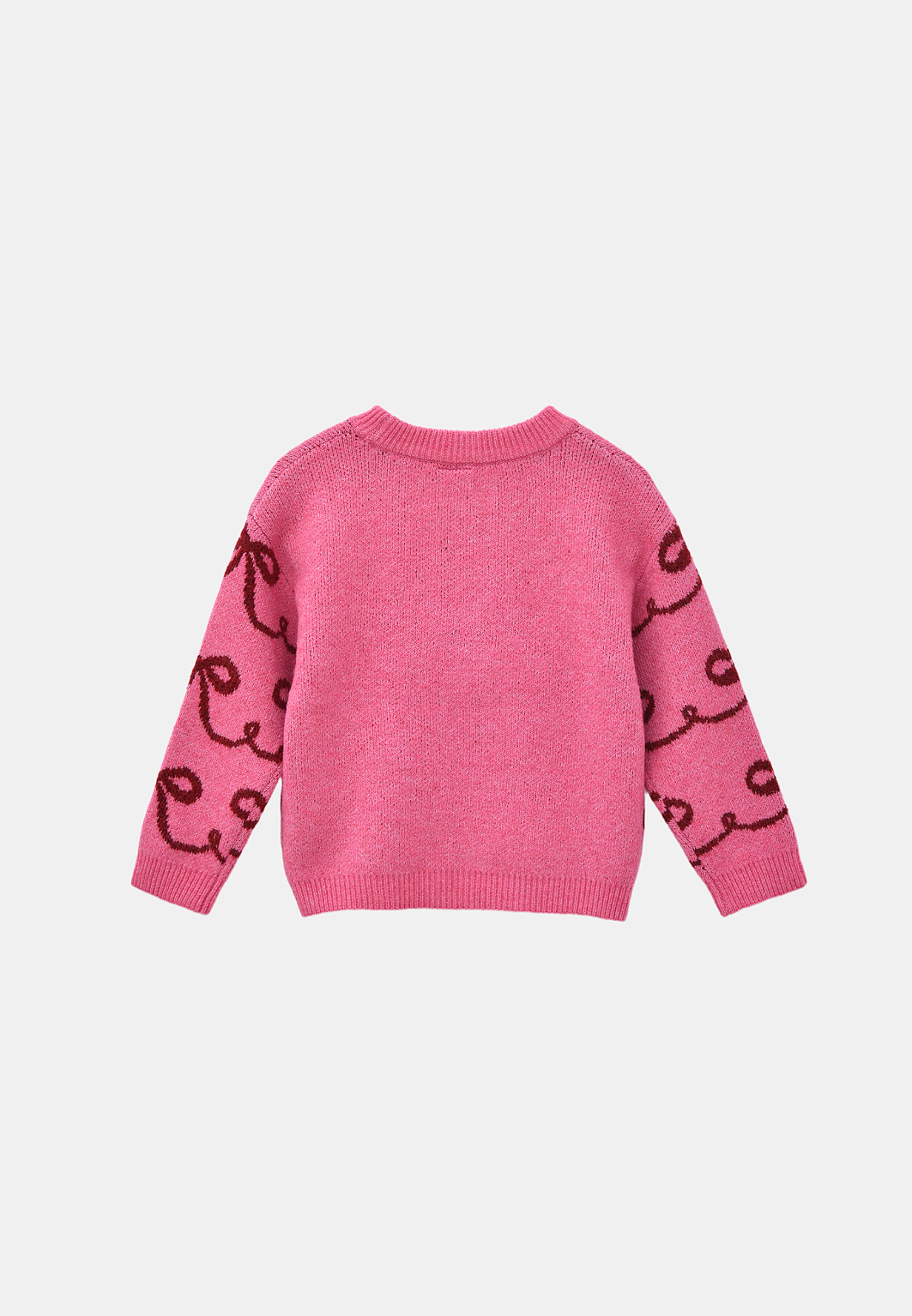 Tröja med rosetter MIRA, från RIKIKI, i färgen Pink. Klicka för att öppna bilden i stort format
