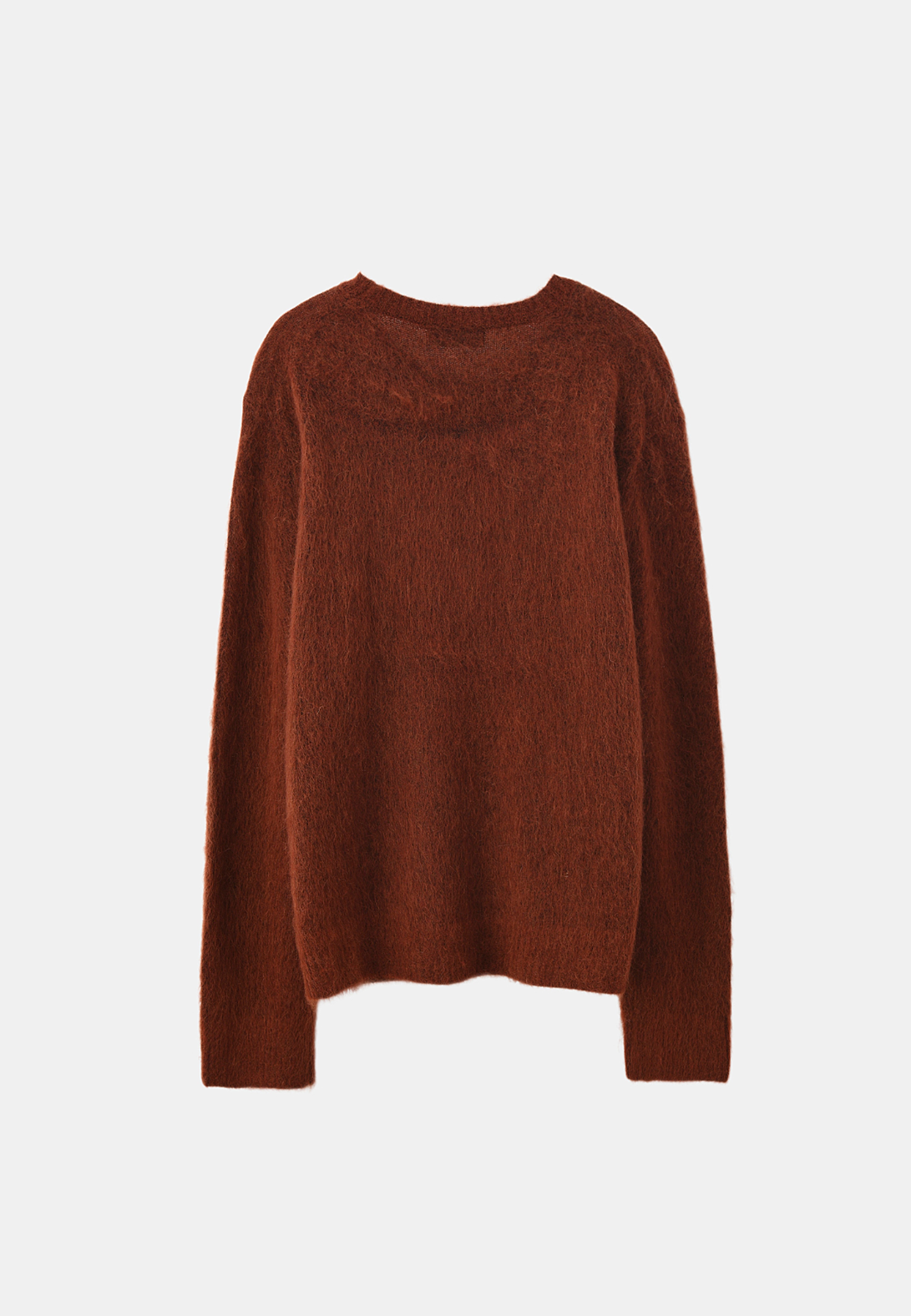 Jumper i mohairmix MARAIS, från Wera, i färgen Rust. Klicka för att öppna bilden i stort format