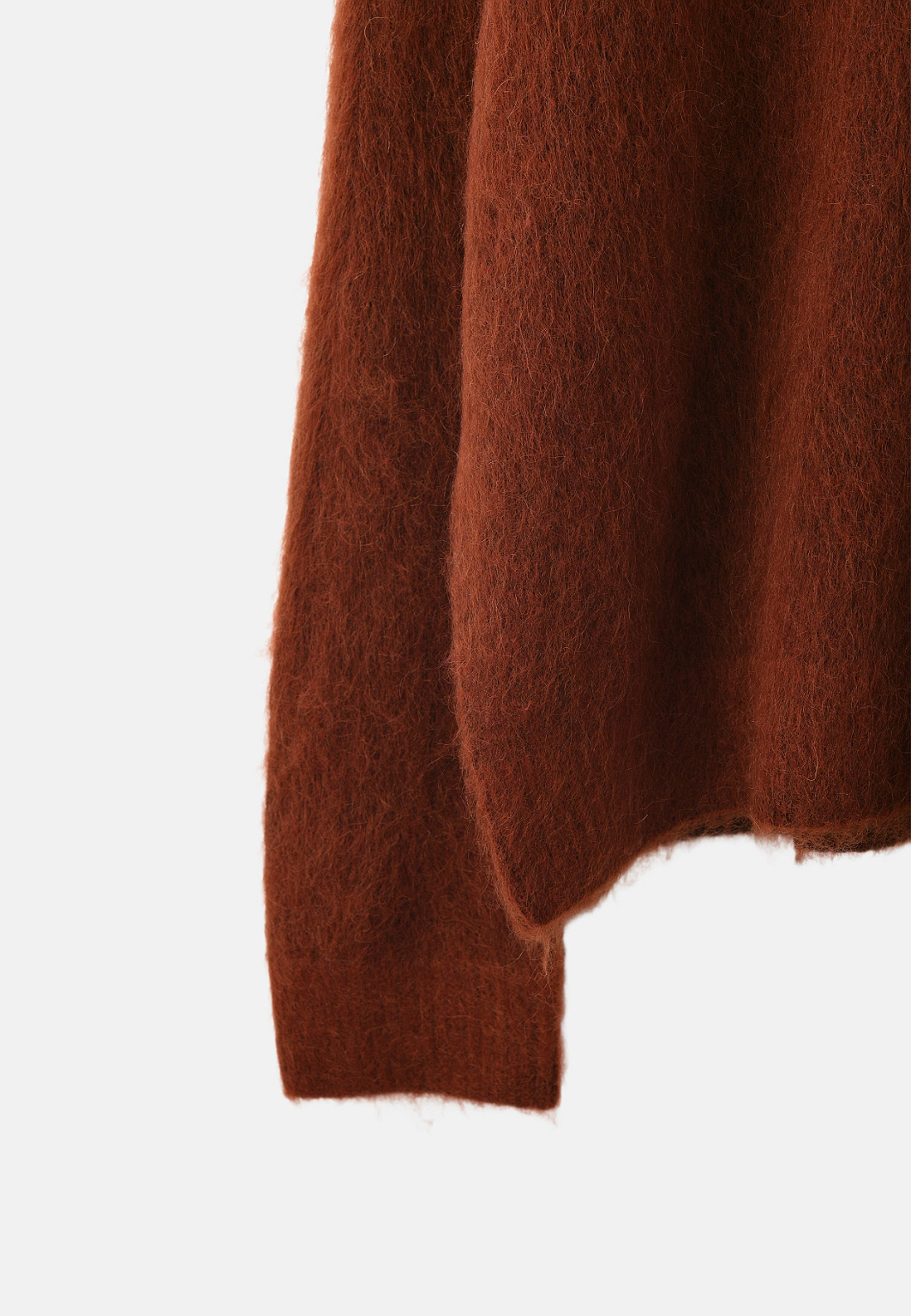 Jumper i mohairmix MARAIS, från Wera, i färgen Rust. Klicka för att öppna bilden i stort format