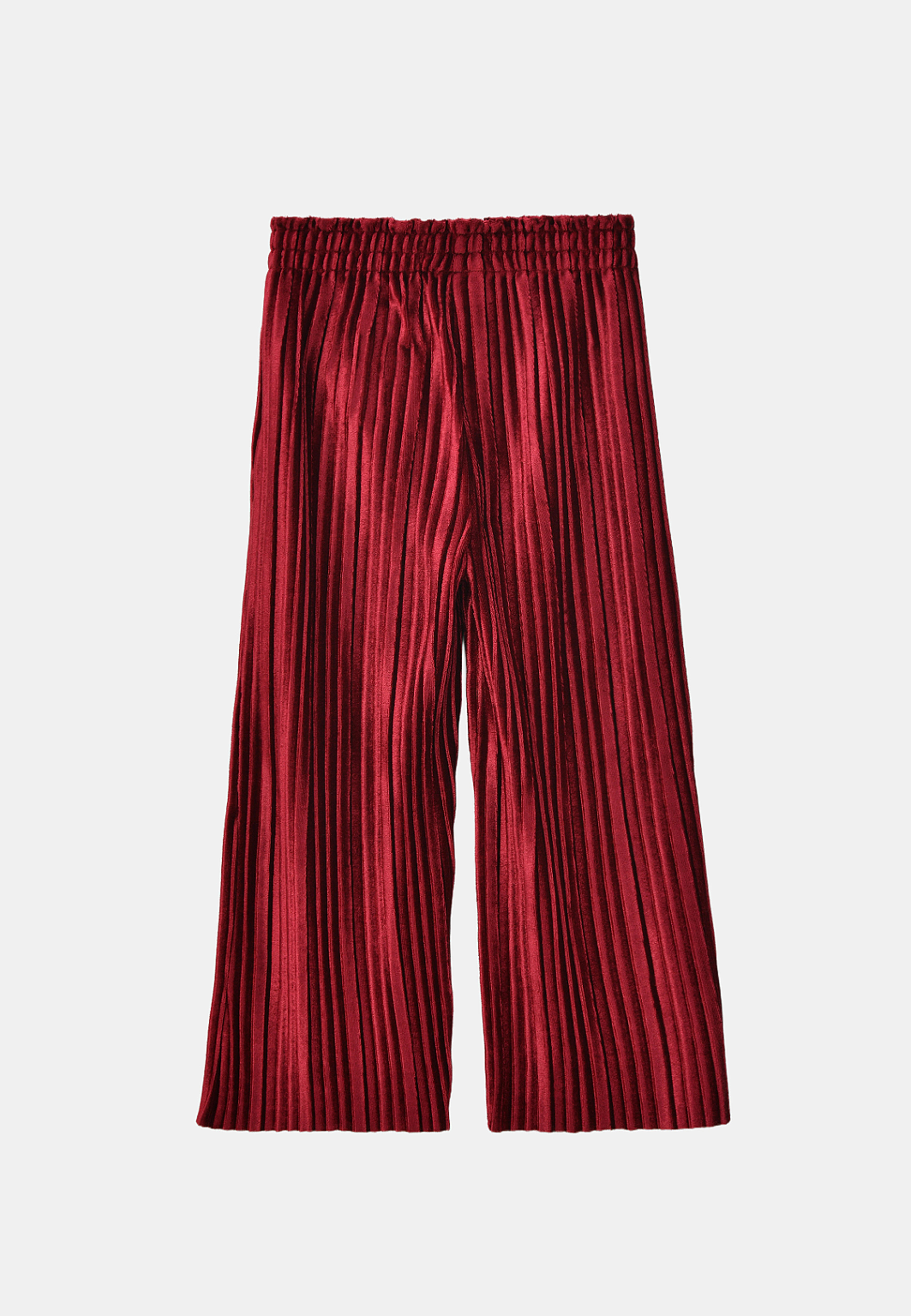 Sammetsbyxor LIVIA, från RIKIKI, i färgen Red. Klicka för att öppna bilden i stort format