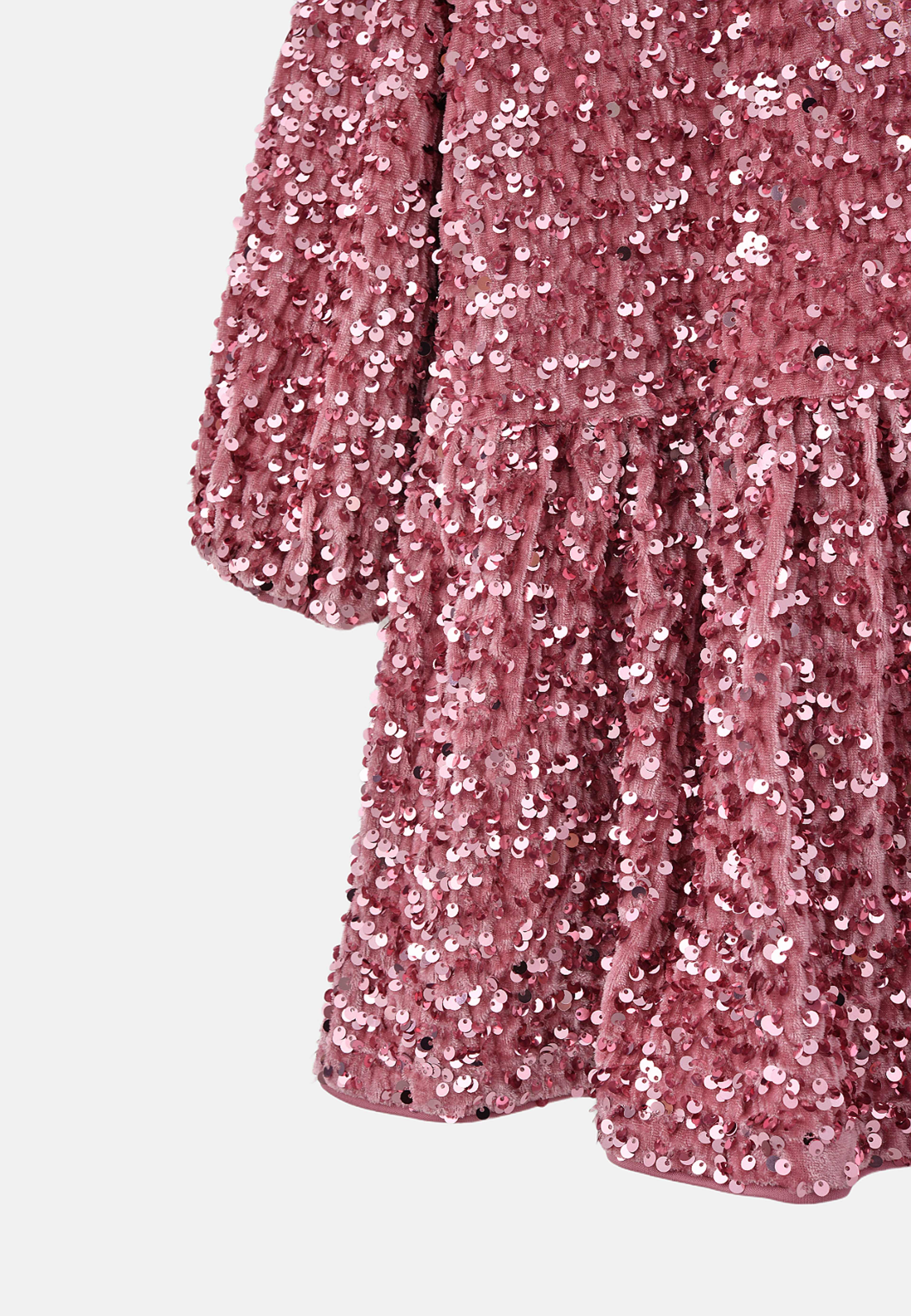 Paljettklänning FILIPPA, från RIKIKI, i färgen Pink 2. Klicka för att öppna bilden i stort format