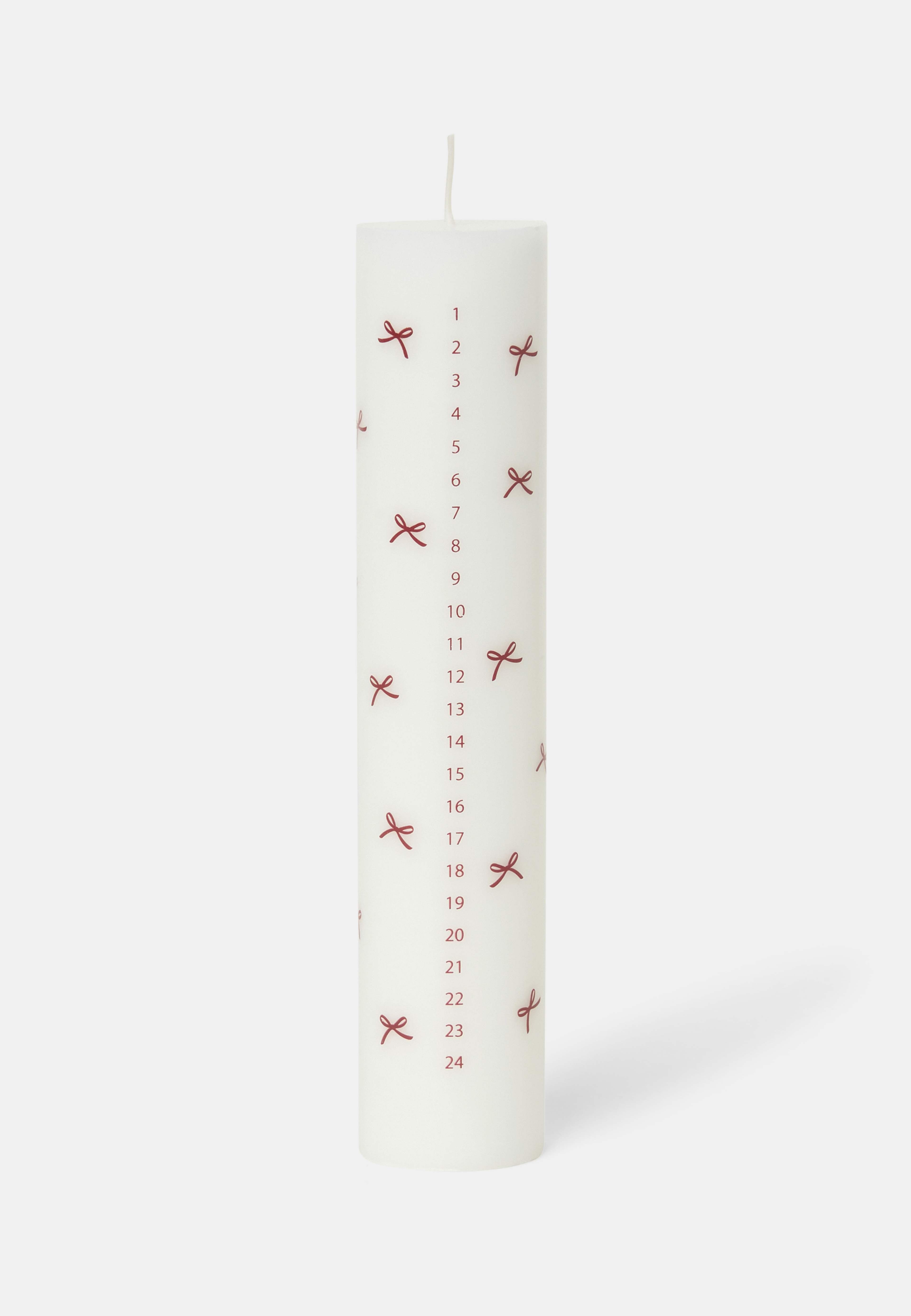 Kalenderljus BOW, 25 cm, från Åhléns Home, i färgen White. Klicka för att öppna bilden i stort format