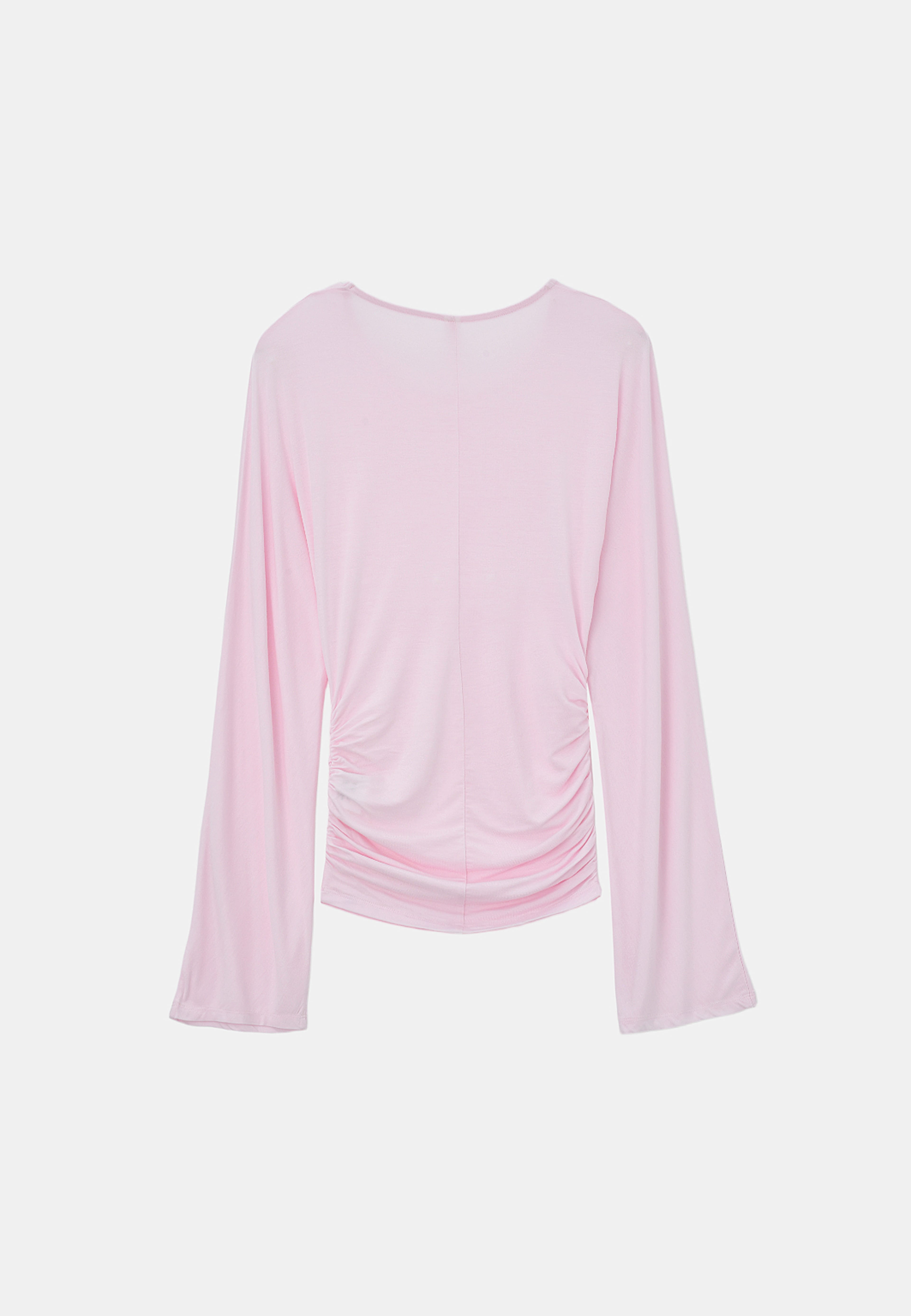 Bat wing jerseytopp EMILY, från Å Young, i färgen Light Pink. Klicka för att öppna bilden i stort format