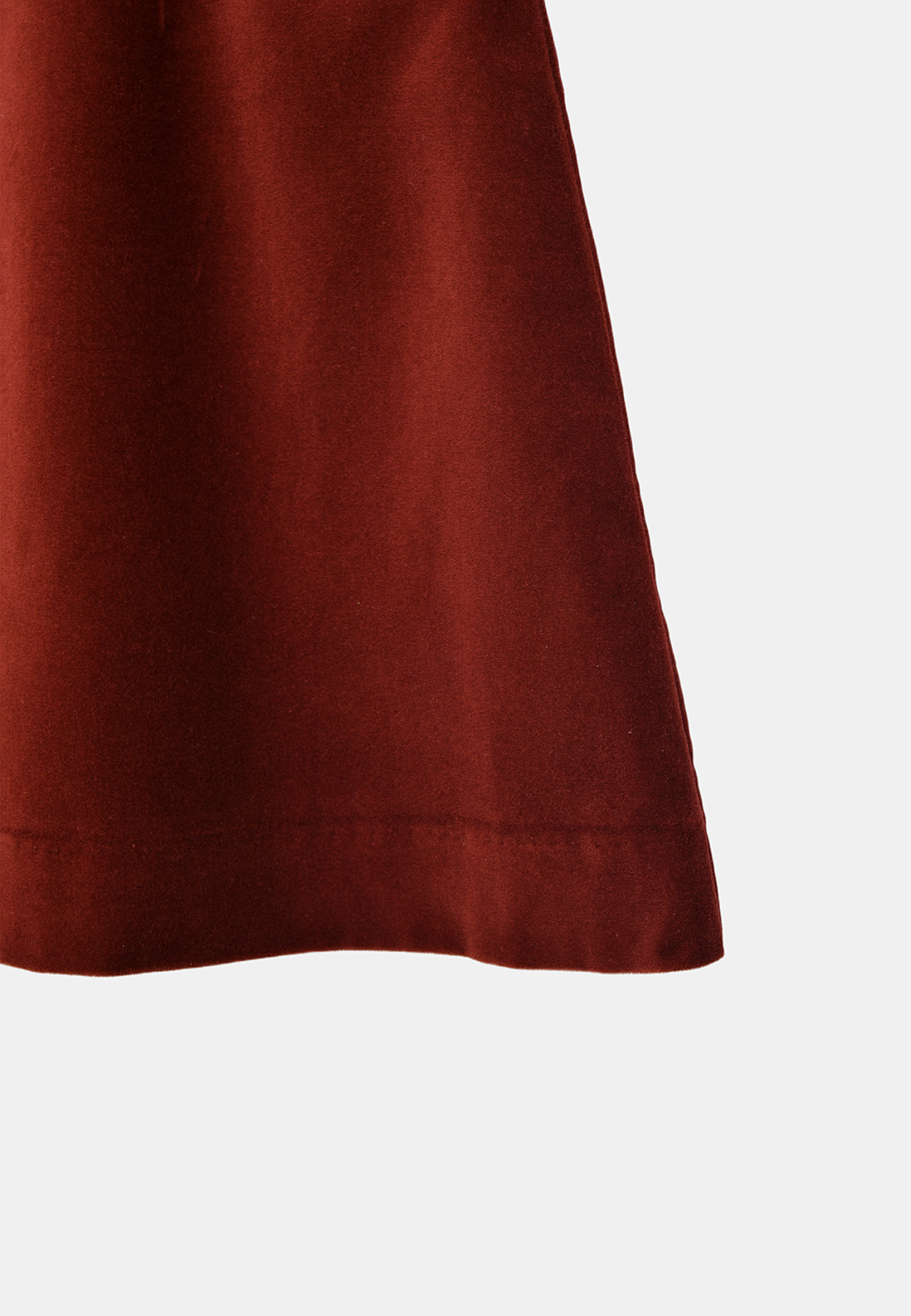Sammetskjol JENNA, från Carin Wester, i färgen Red Brown. Klicka för att öppna bilden i stort format