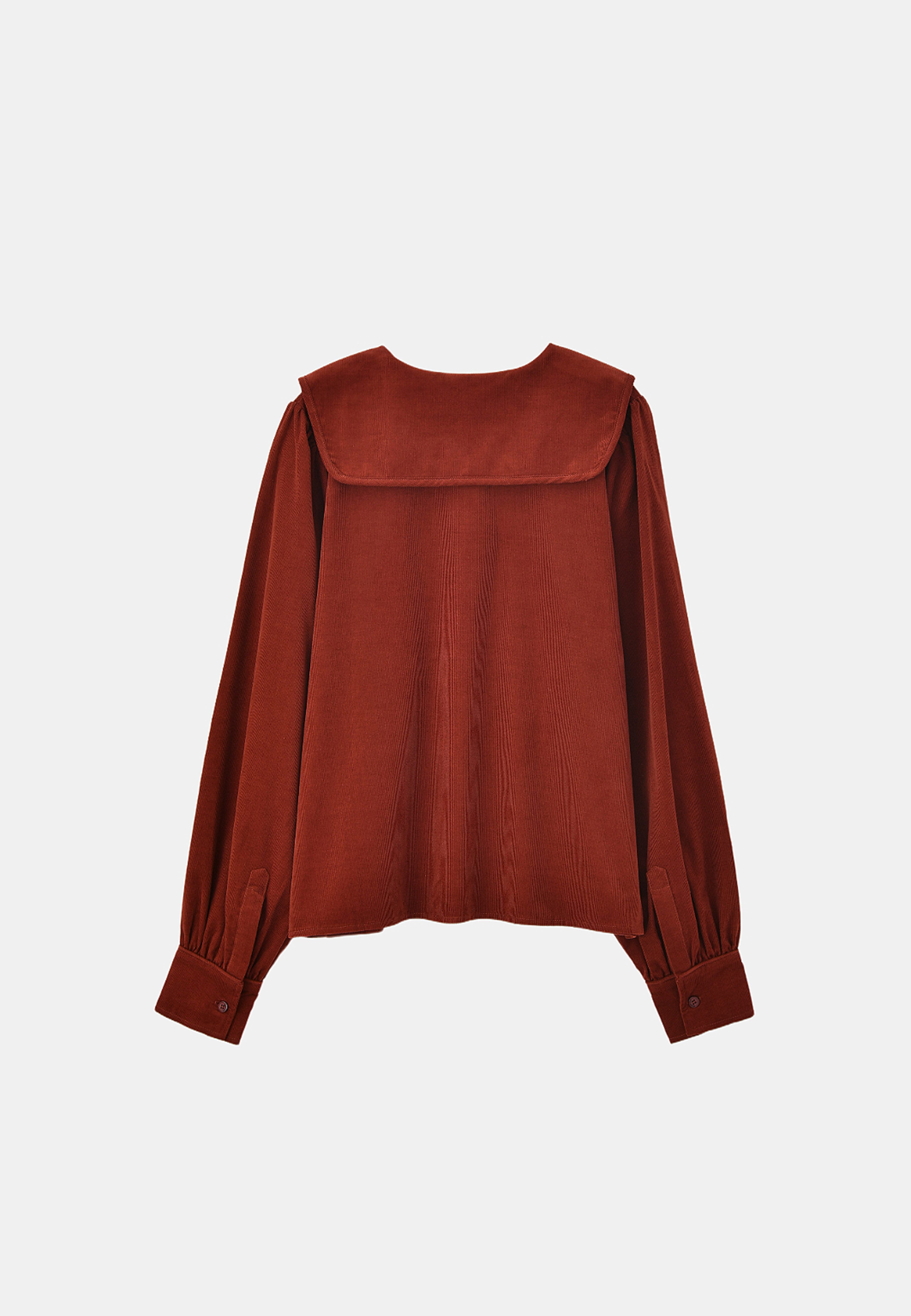 Manchesterblus AMELIE, från Carin Wester, i färgen Red Brown. Klicka för att öppna bilden i stort format
