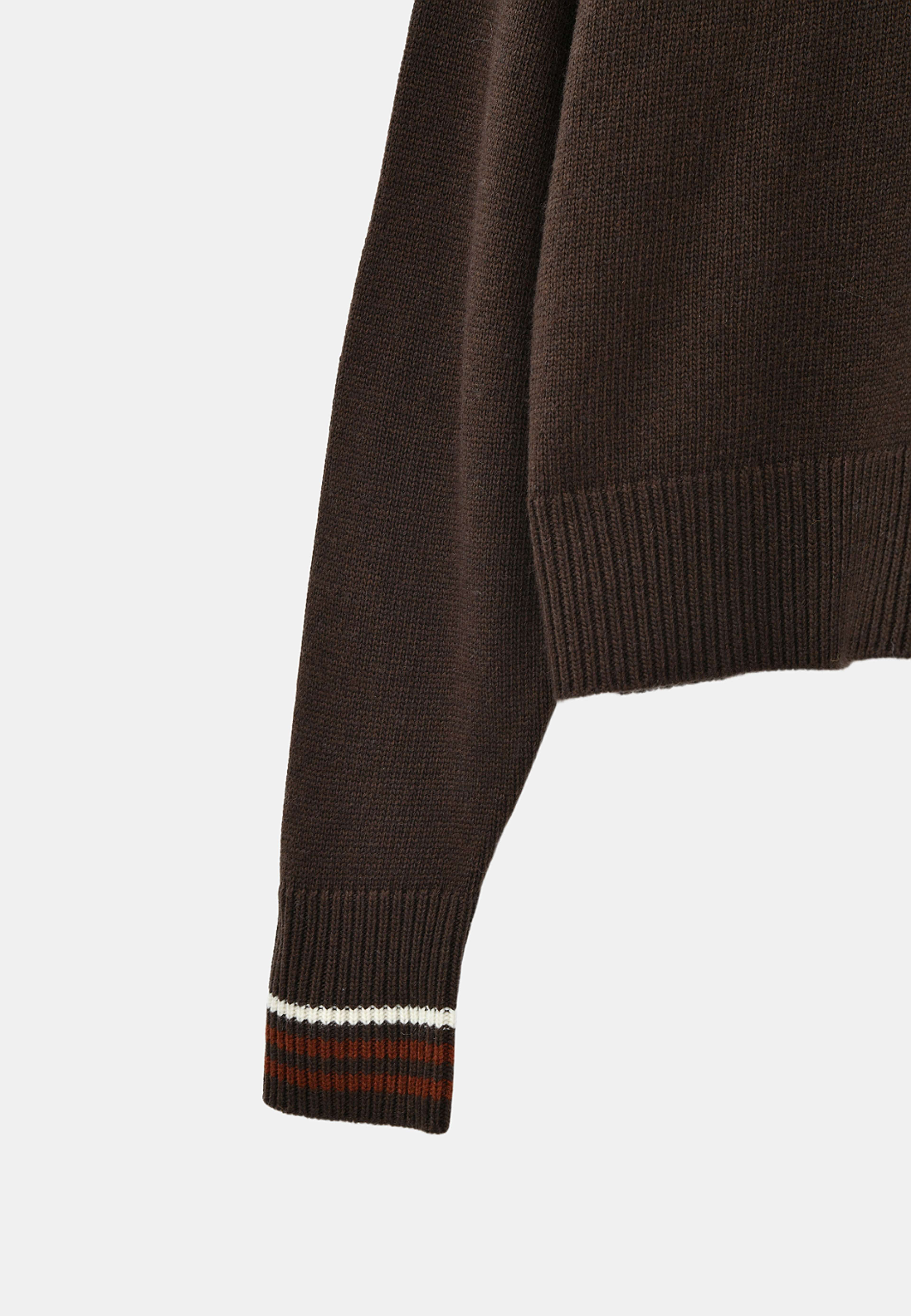 Jumper med krage ELZA, från Carin Wester, i färgen Brown. Klicka för att öppna bilden i stort format