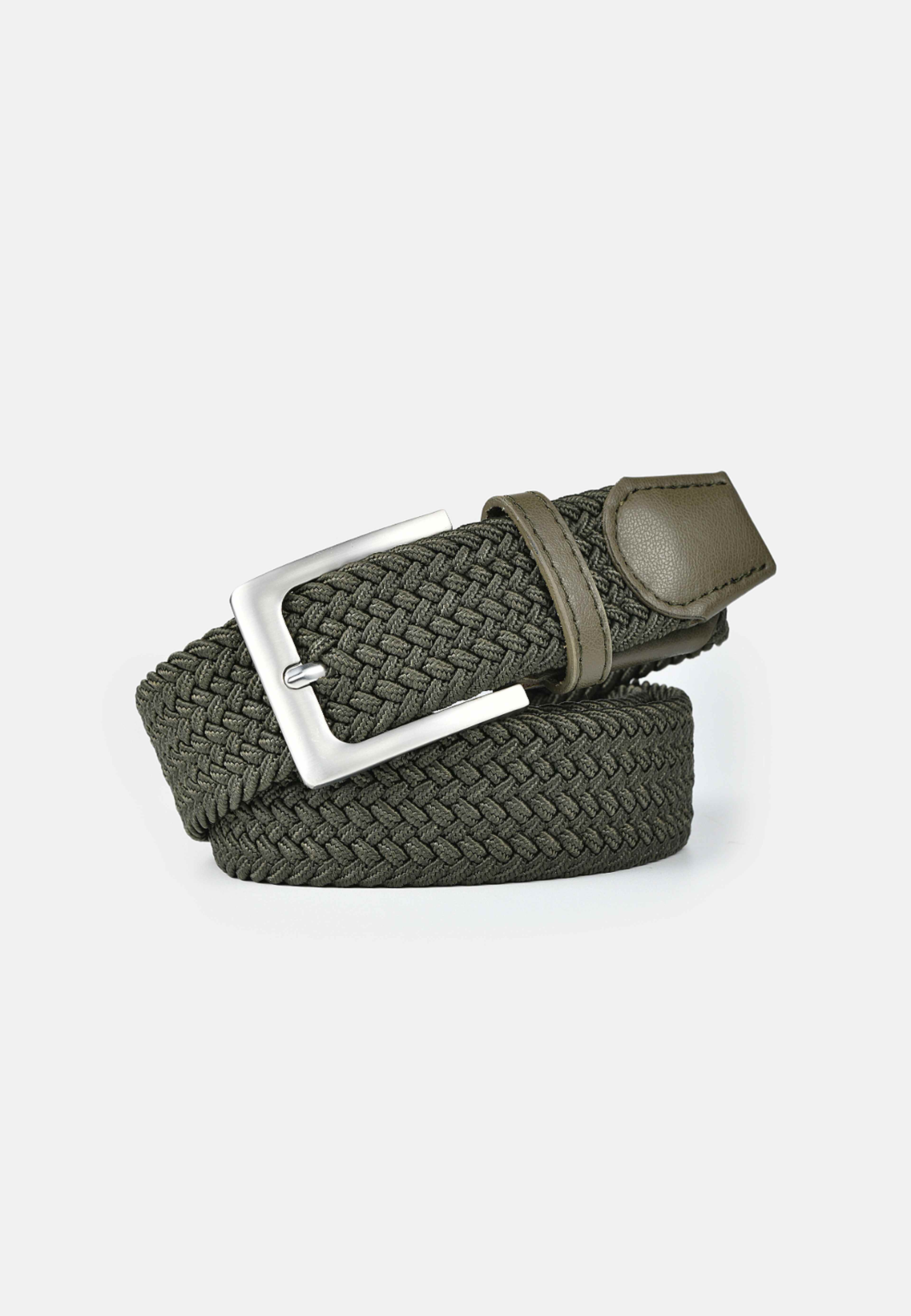 Elastiskt bälte ALVAR, från NORVIE, i färgen Khaki. Klicka för att öppna bilden i stort format