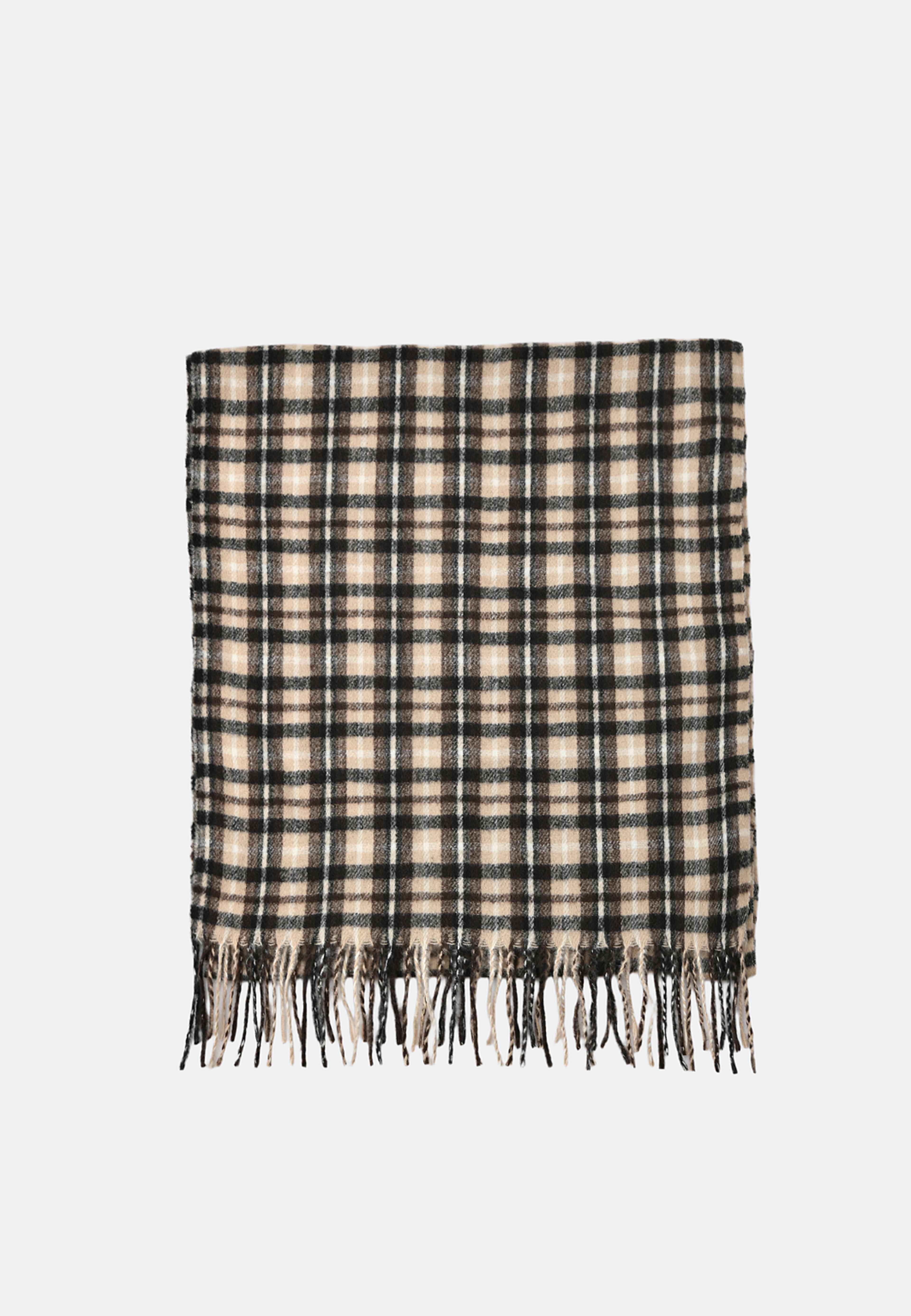 Halsduk med fransar ELLA, från Å WOMAN, i färgen Beige. Klicka för att öppna bilden i stort format