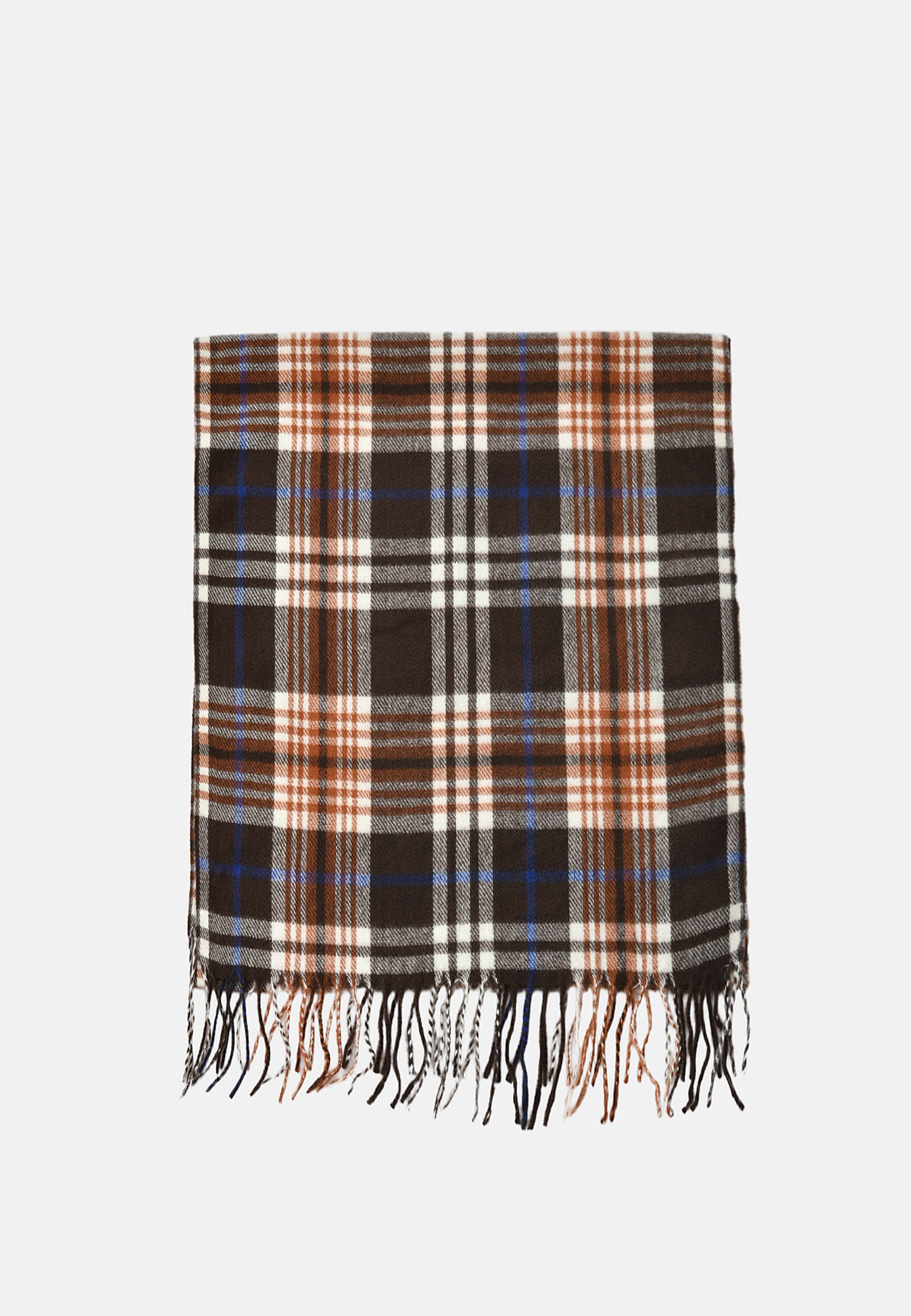 Halsduk med fransar ELLA, från Å WOMAN, i färgen Brown. Klicka för att öppna bilden i stort format