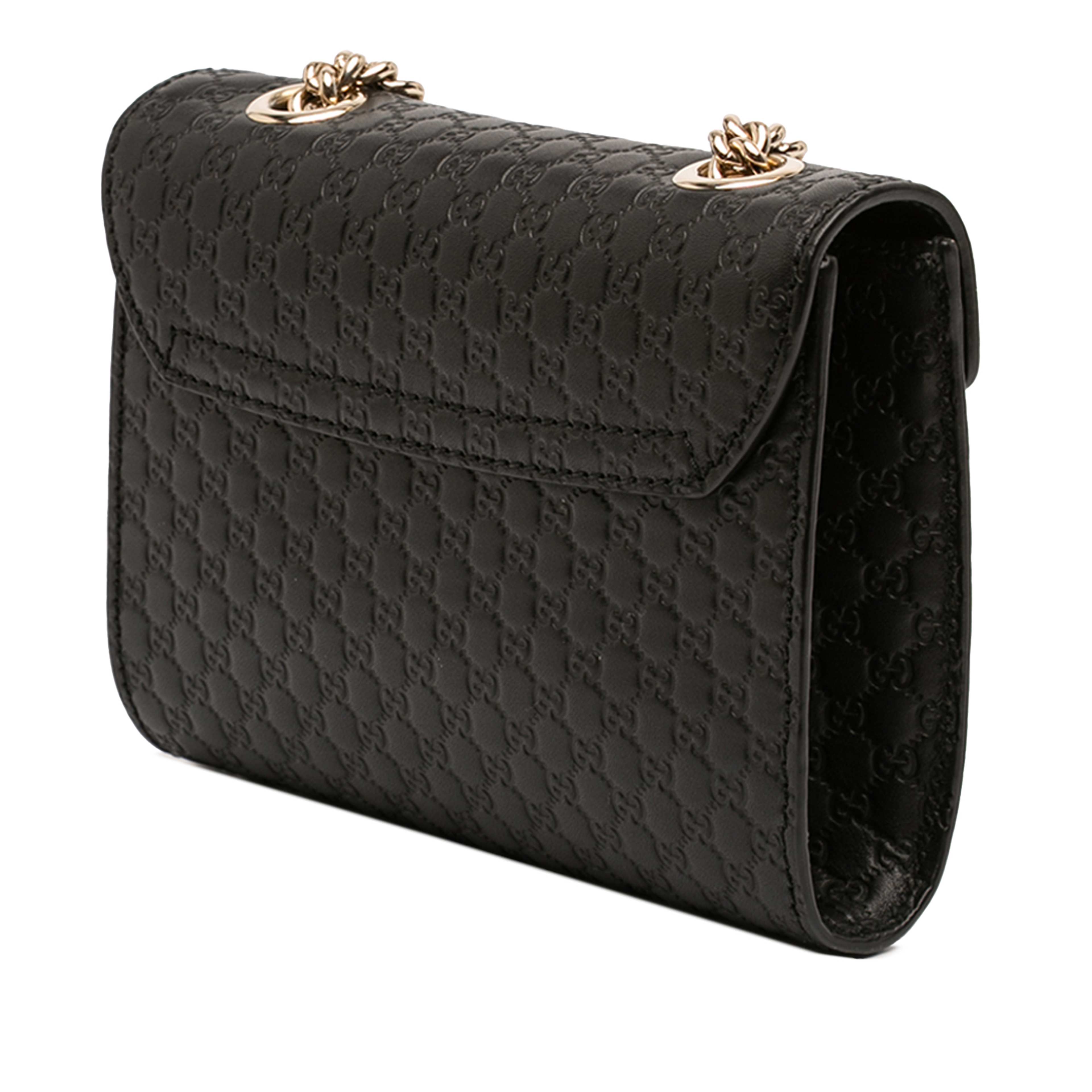 Gucci Mini Microguccissima Emily Crossbody, från Luxclusif, i färgen black. Klicka för att öppna bilden i stort format