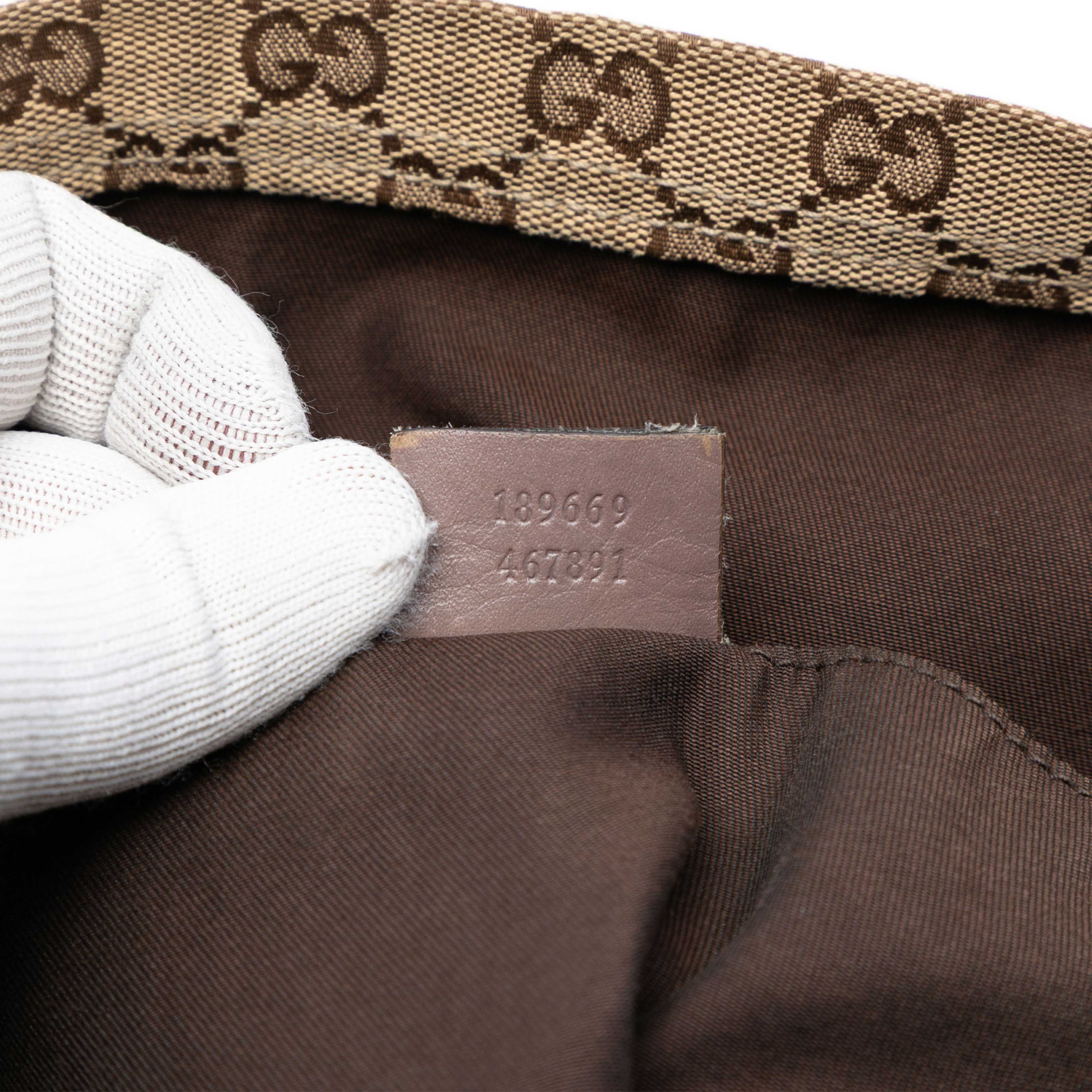 Gucci Gg Canvas Web Tote, från Luxclusif, i färgen beige. Klicka för att öppna bilden i stort format